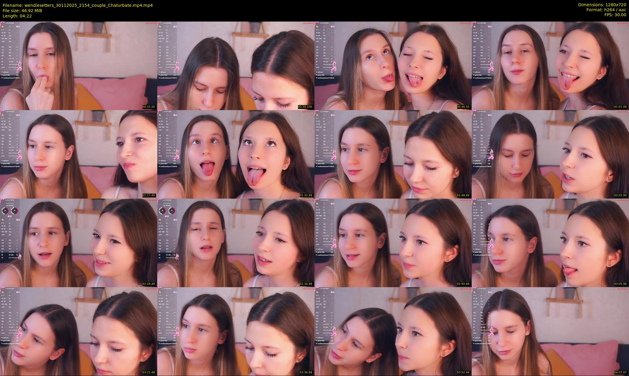 wendiesetters — 5 minute Chaturbate female cam show recording, 720p, Nov 30, 2025