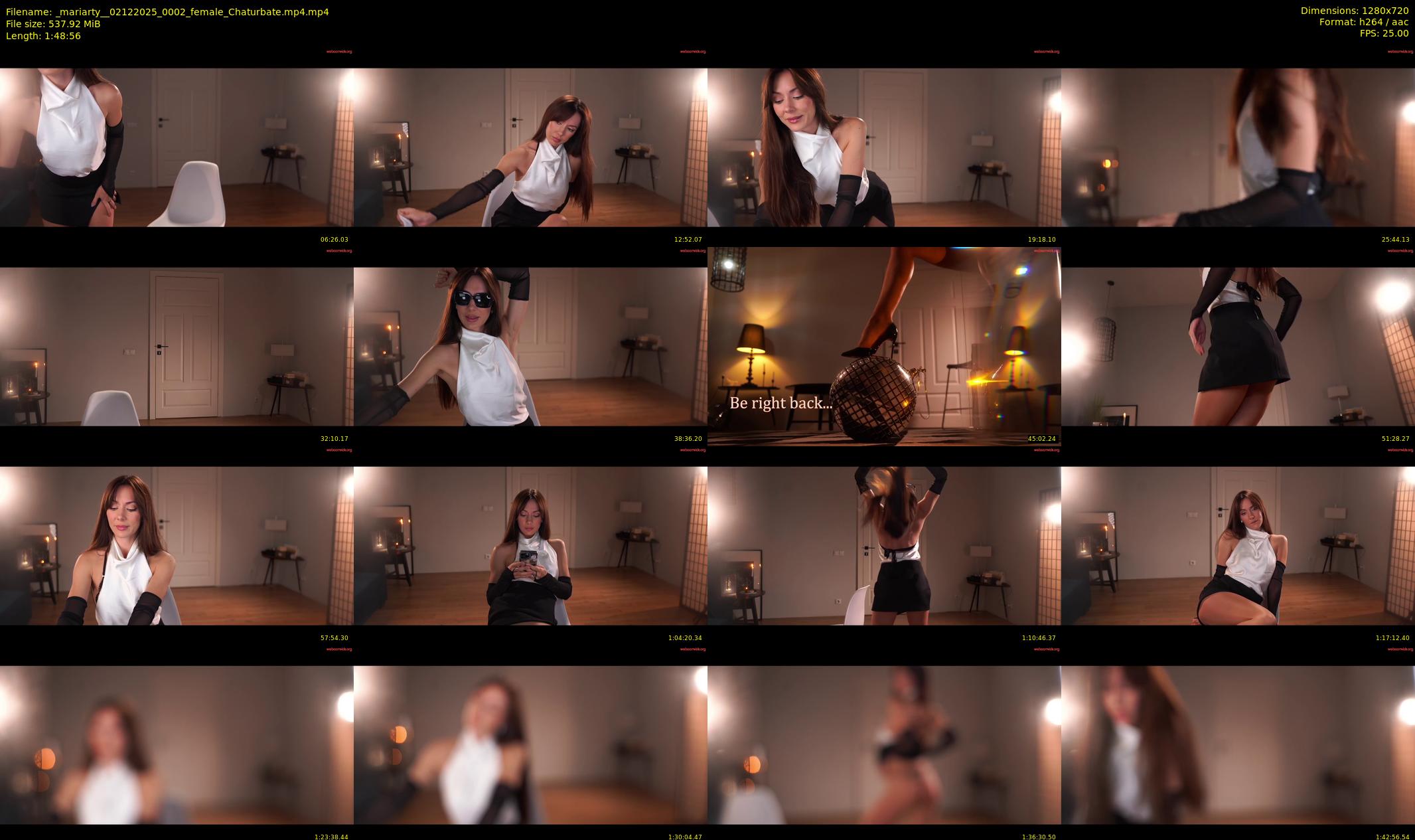 _mariarty_ — 109 minute Chaturbate female cam show recording, 720p, Dec 2, 2025