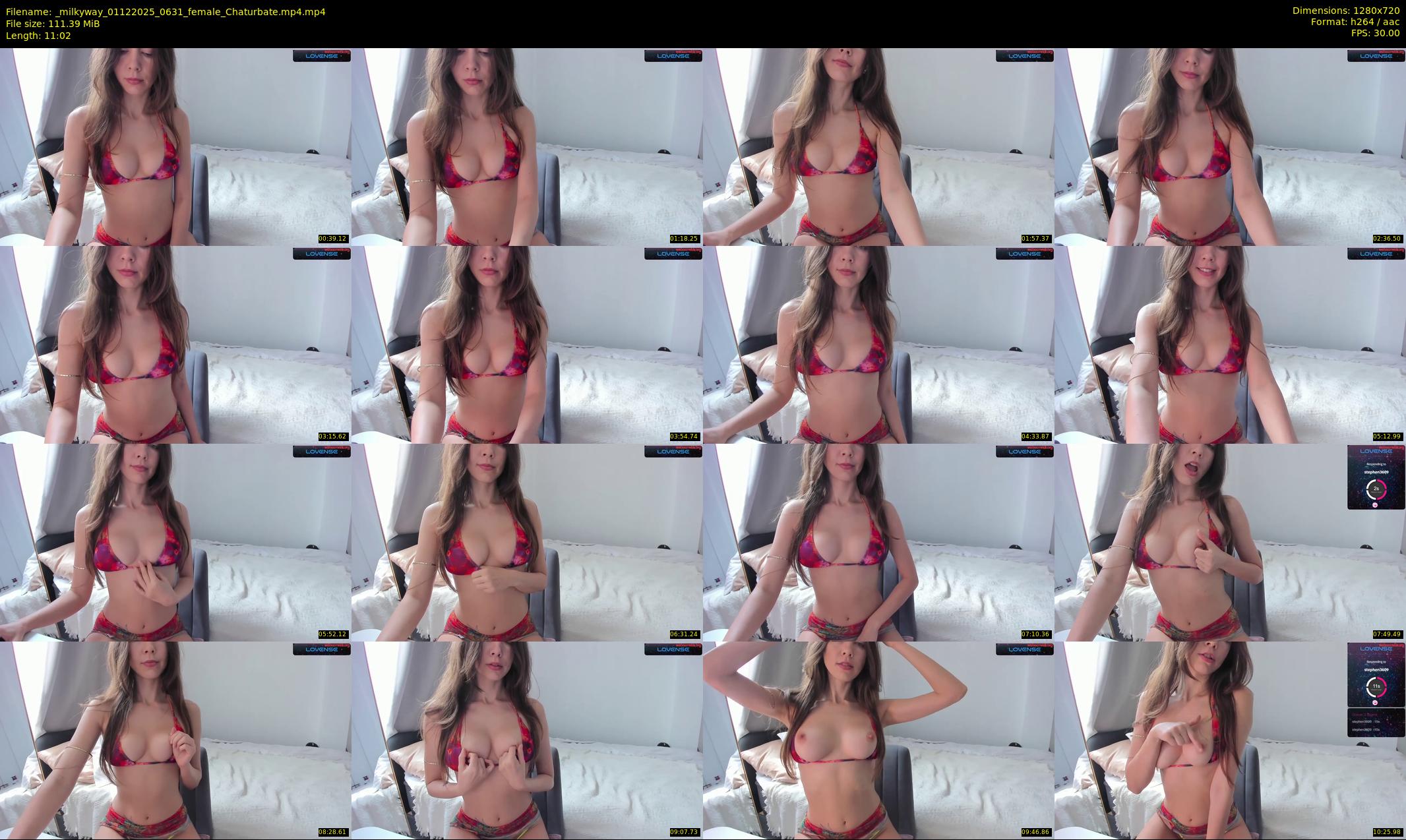 _milkyway — 12 minute Chaturbate female cam show recording, 720p, Dec 1, 2025