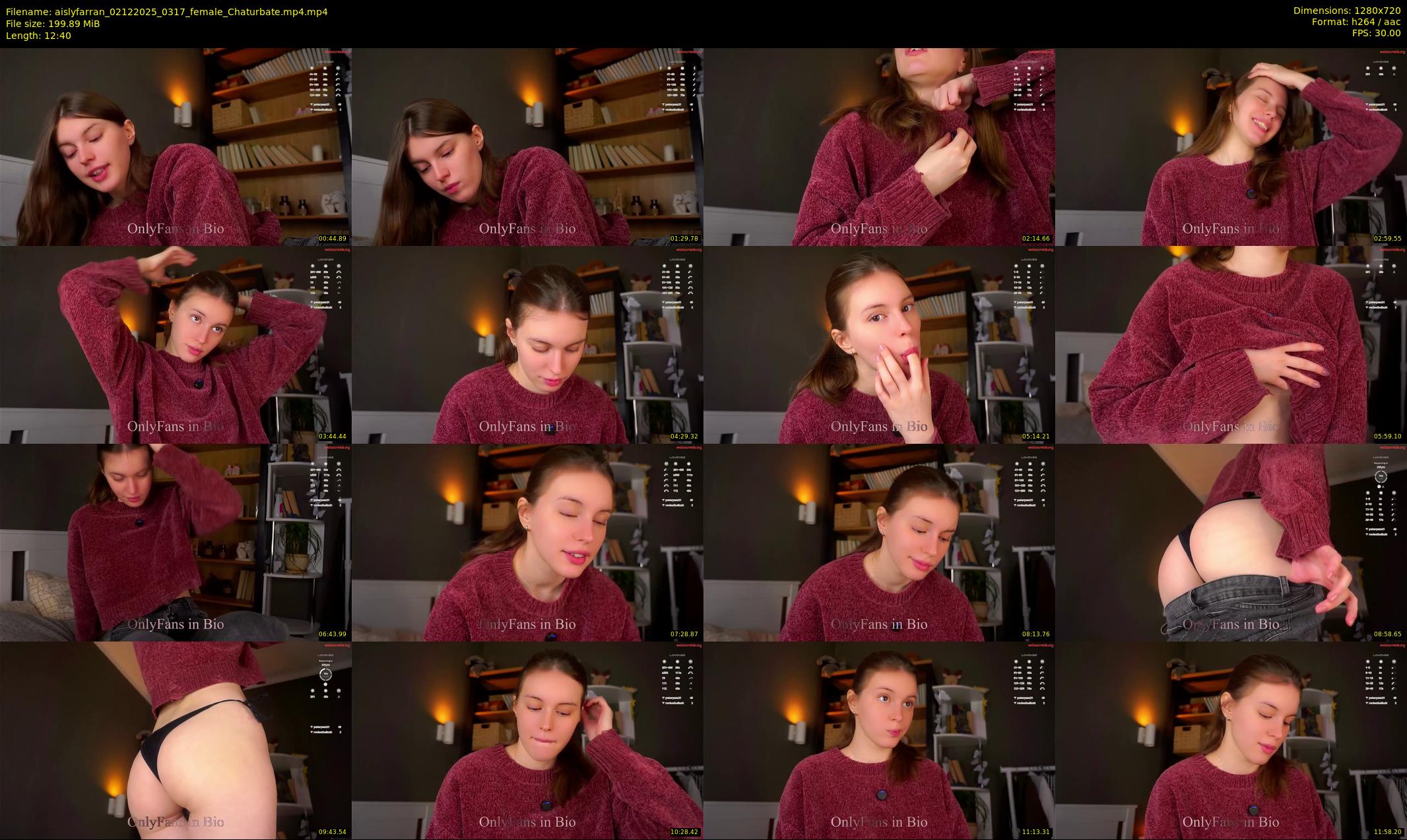 aislyfarran — 13 minute Chaturbate female cam show recording, 720p, Dec 2, 2025