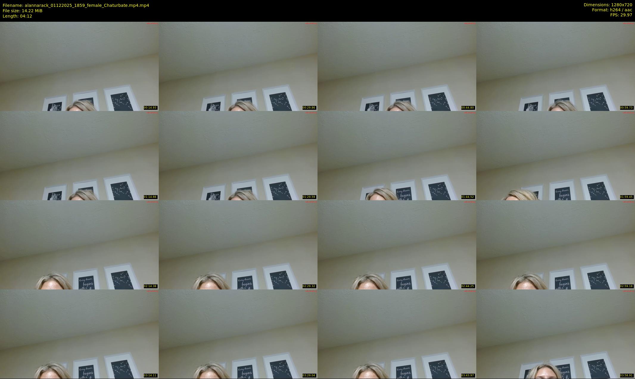 alannarack — 5 minute Chaturbate female cam show recording, 720p, Dec 1, 2025