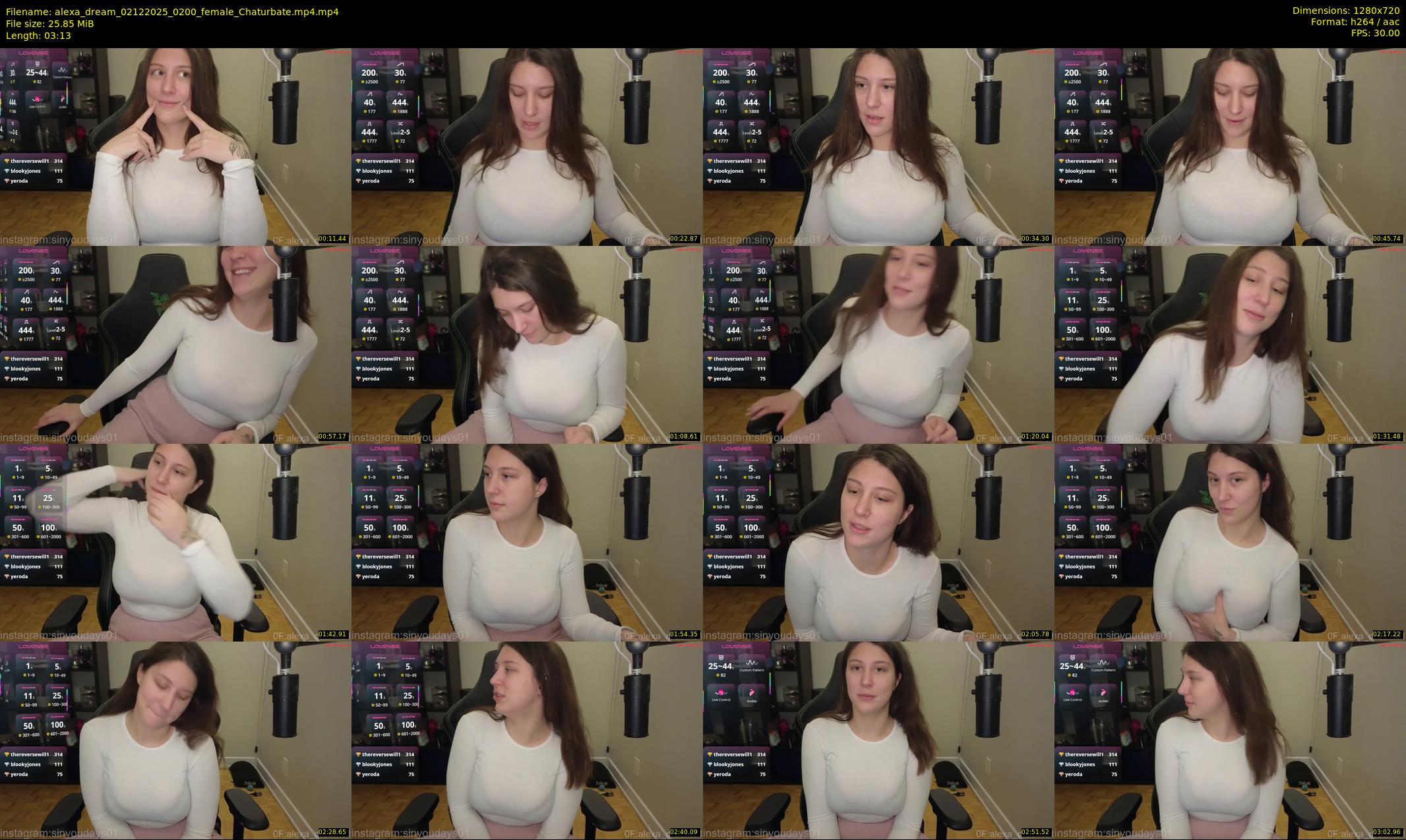 alexa_dream — 4 minute Chaturbate female cam show recording, 720p, Dec 2, 2025