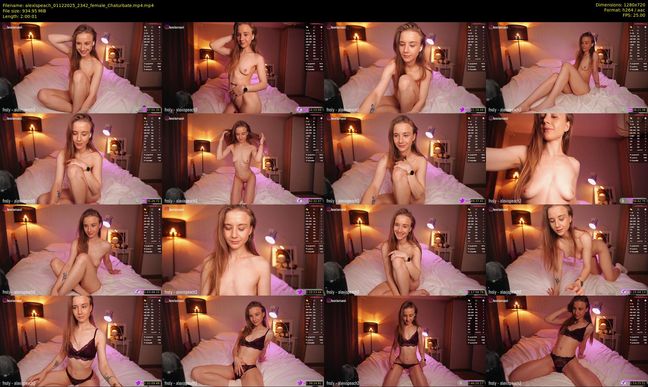 alexispeach — 121 minute Chaturbate female cam show recording, 720p, Dec 1, 2025