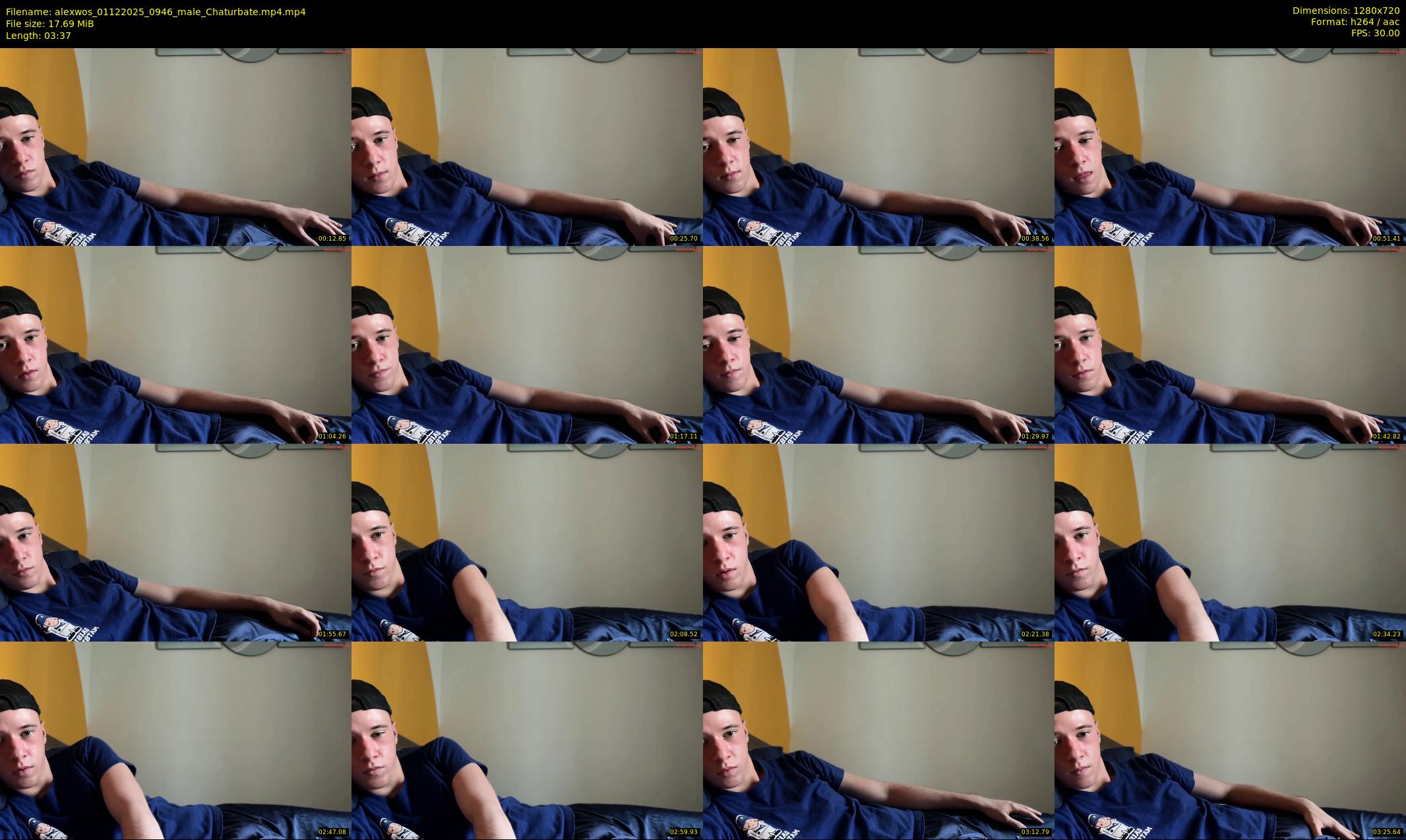 alexwos — 4 minute Chaturbate male cam show recording, 720p, Dec 1, 2025