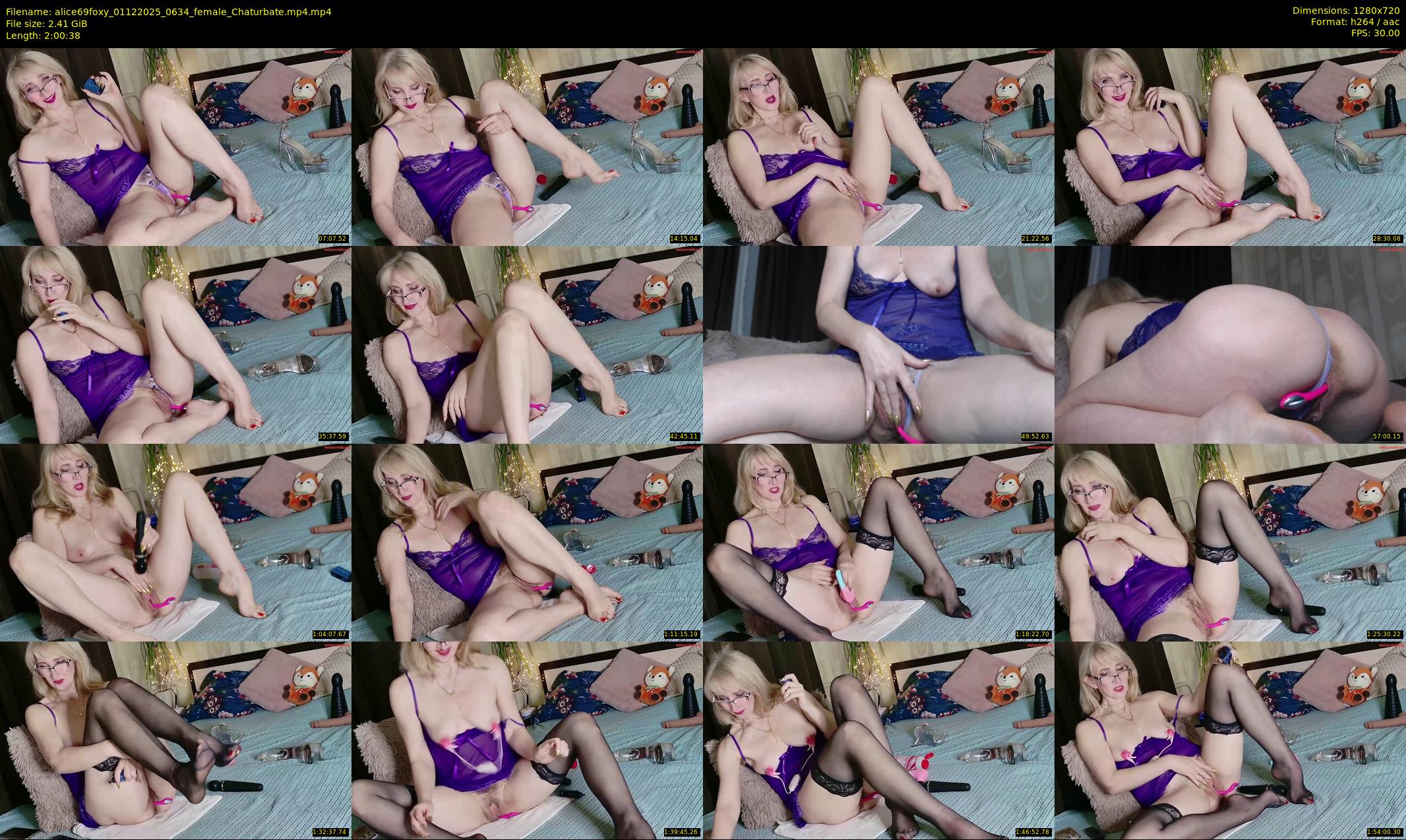 alice69foxy — 121 minute Chaturbate female cam show recording, 720p, Dec 1, 2025