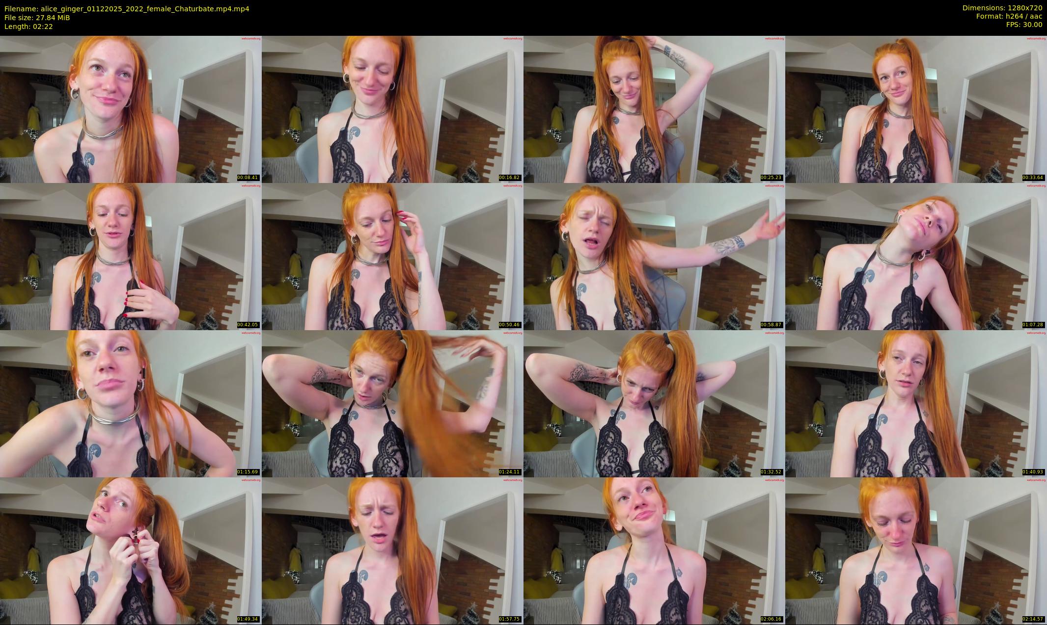 alice_ginger — 3 minute Chaturbate female cam show recording, 720p, Dec 1, 2025