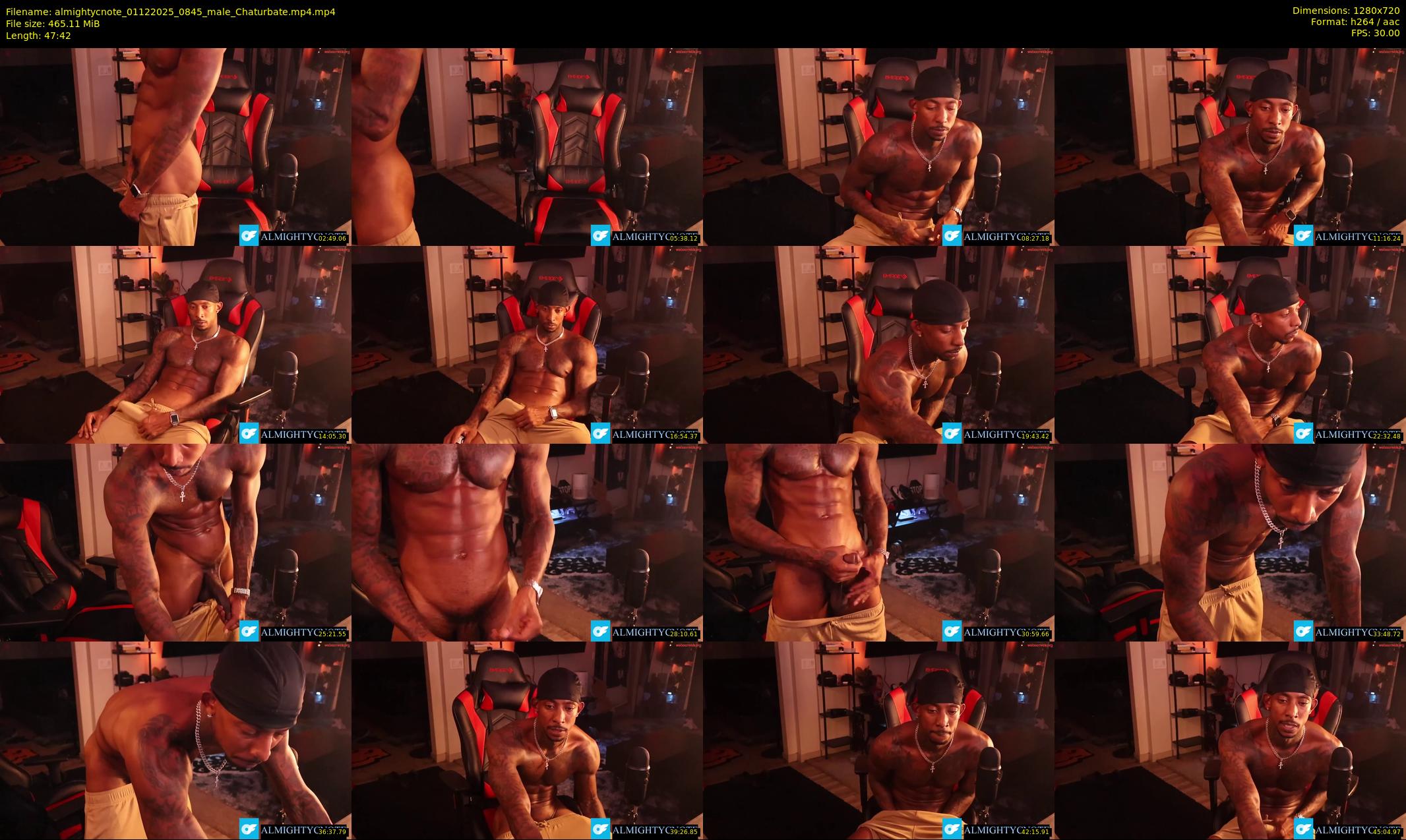 almightycnote — 48 minute Chaturbate male cam show recording, 720p, Dec 1, 2025
