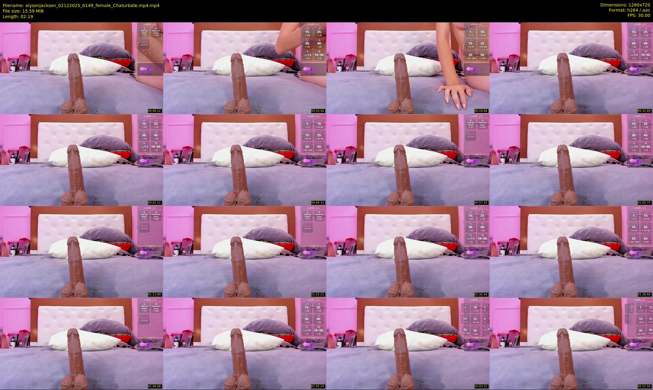 alysonjackson — 3 minute Chaturbate female cam show recording, 720p, Dec 2, 2025