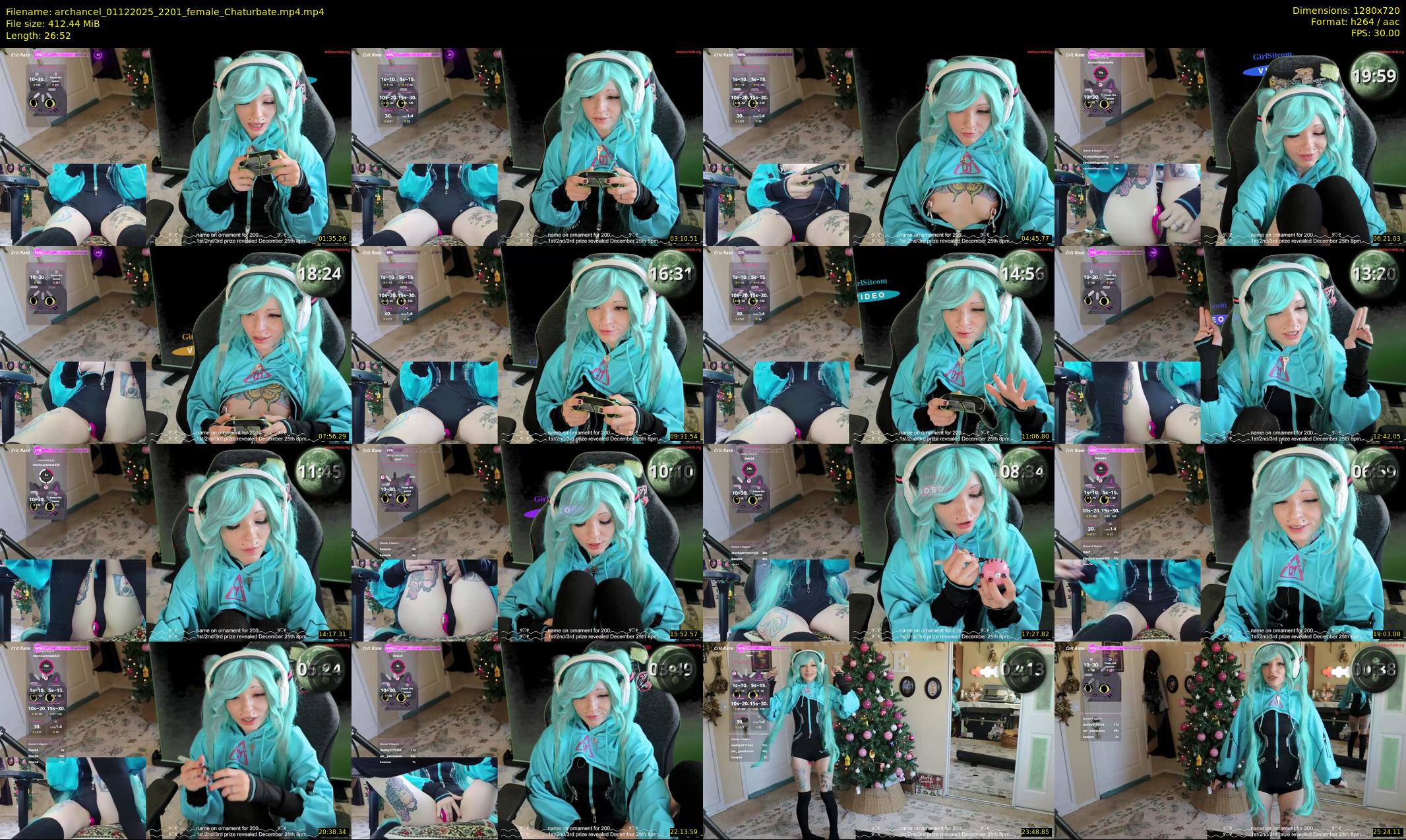archancel — 27 minute Chaturbate female cam show recording, 720p, Dec 1, 2025