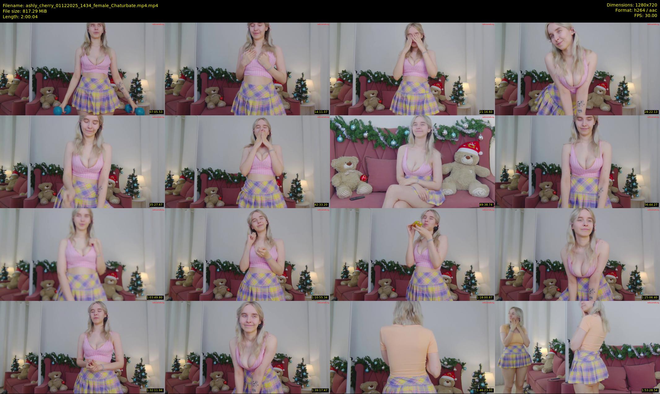 ashly_cherry — 121 minute Chaturbate female cam show recording, 720p, Dec 1, 2025