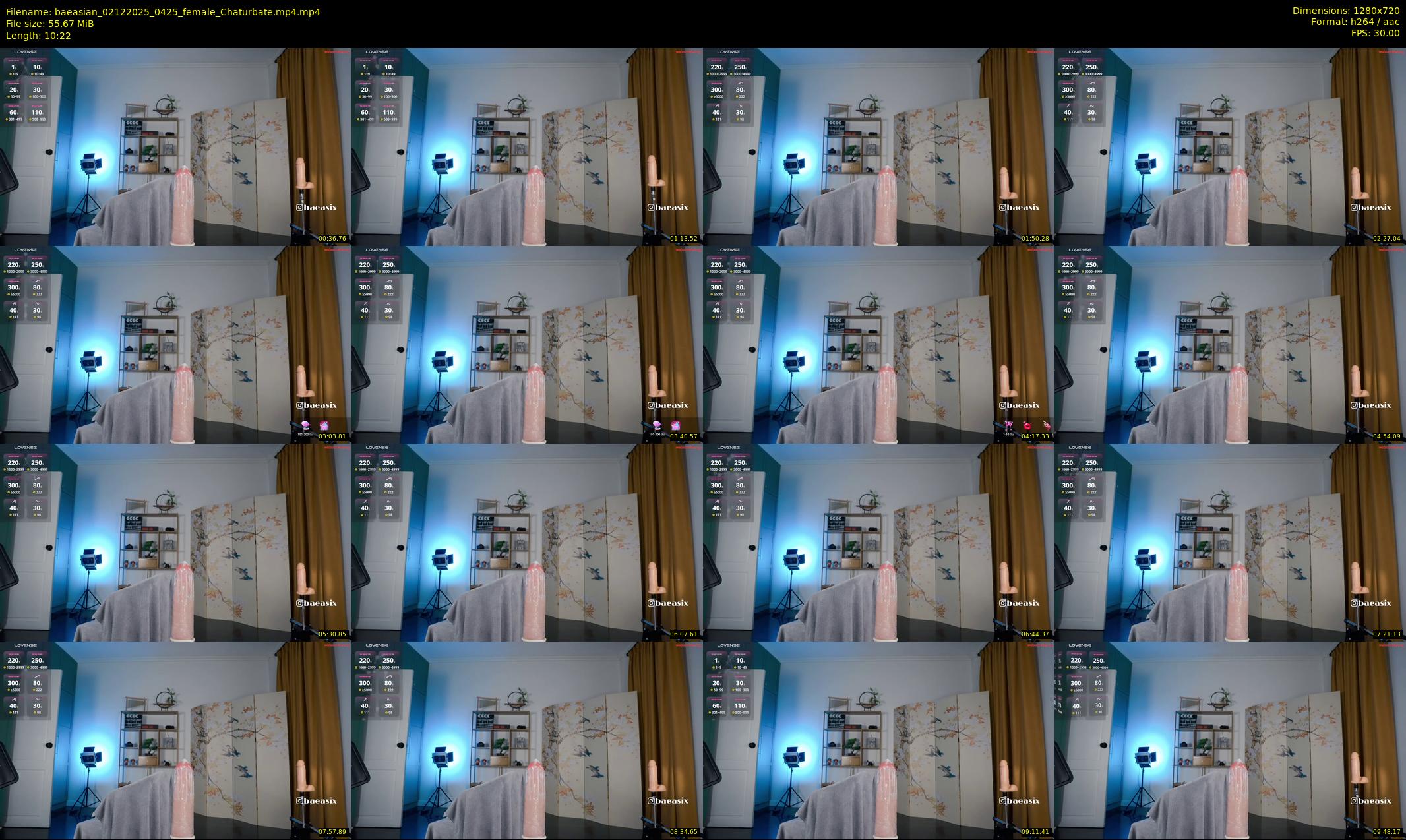 baeasian — 11 minute Chaturbate female cam show recording, 720p, Dec 2, 2025
