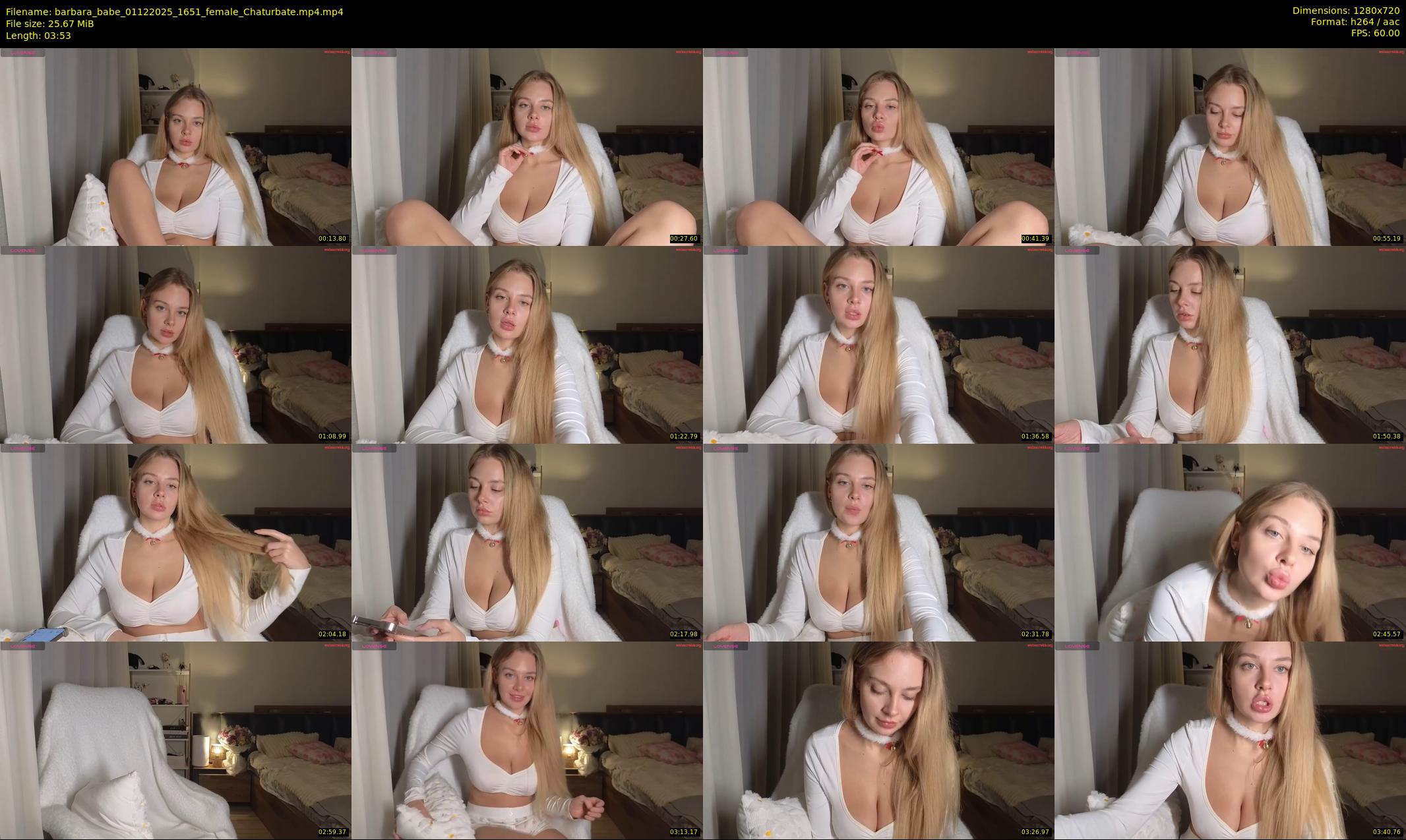 barbara_babe — 4 minute Chaturbate female cam show recording, 720p, Dec 1, 2025