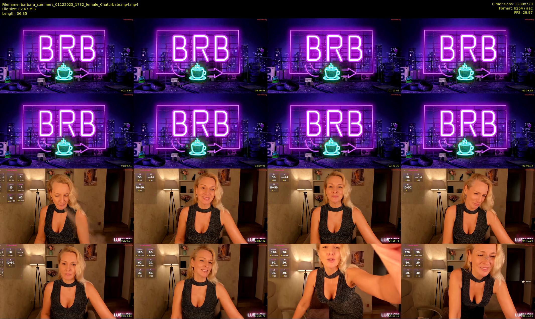 barbara_summers — 7 minute Chaturbate female cam show recording, 720p, Dec 1, 2025
