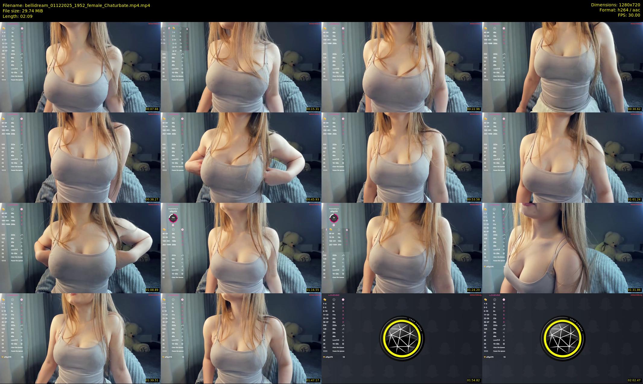 bellidream — 3 minute Chaturbate female cam show recording, 720p, Dec 1, 2025