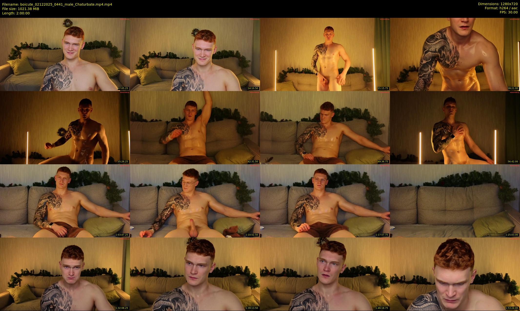 boicute — 120 minute Chaturbate male cam show recording, 720p, Dec 2, 2025
