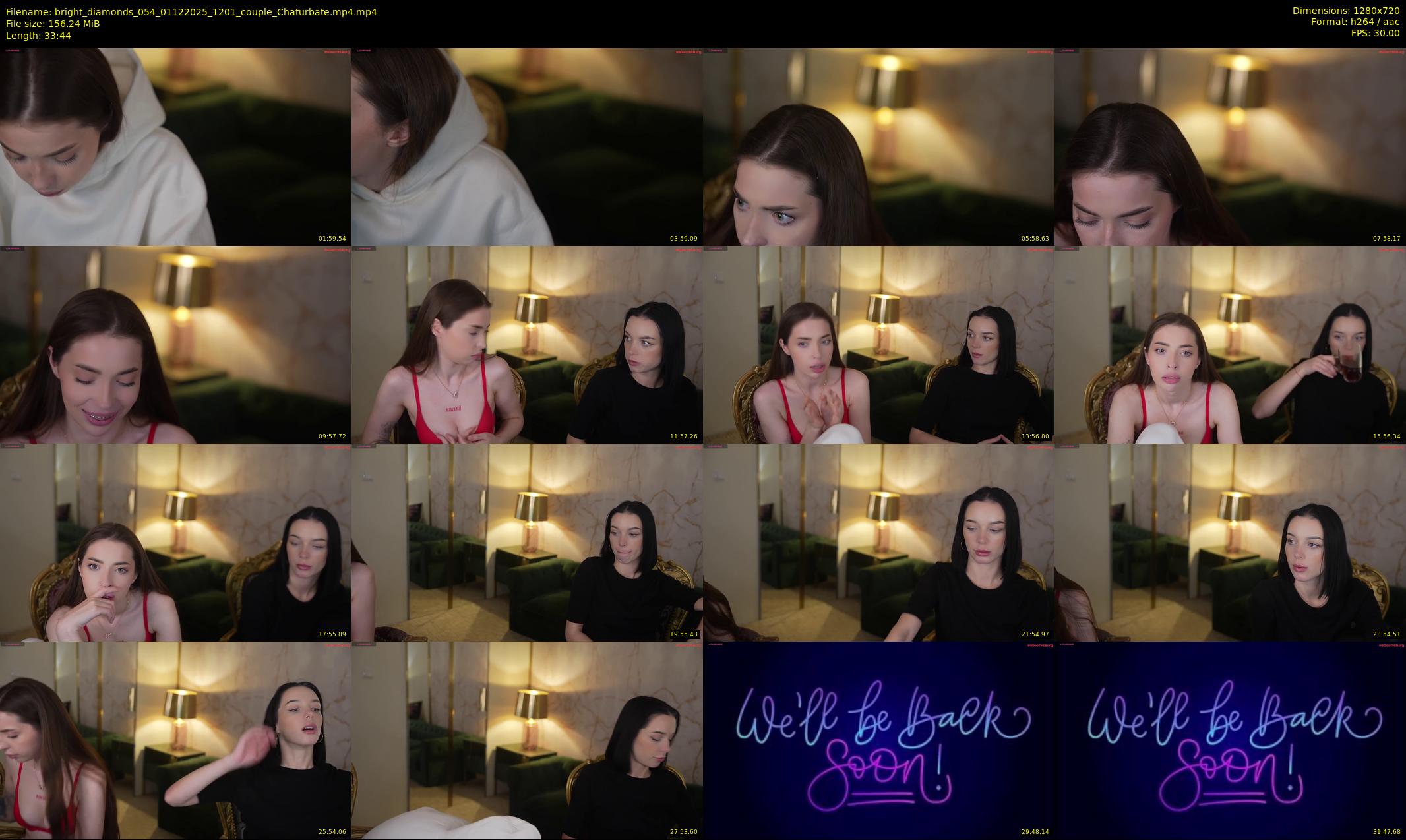 bright_diamonds_054 — 34 minute Chaturbate couple cam show recording, 720p, Dec 1, 2025