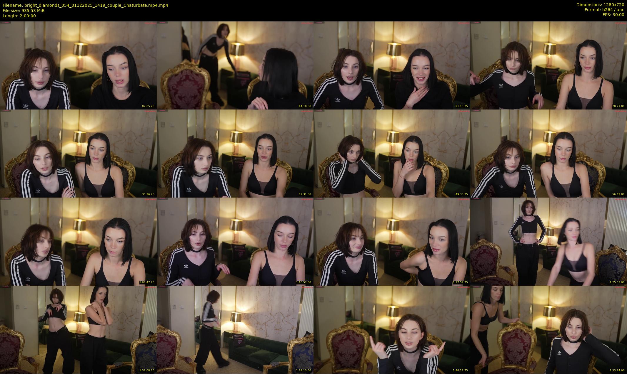 bright_diamonds_054 — 120 minute Chaturbate couple cam show recording, 720p, Dec 1, 2025