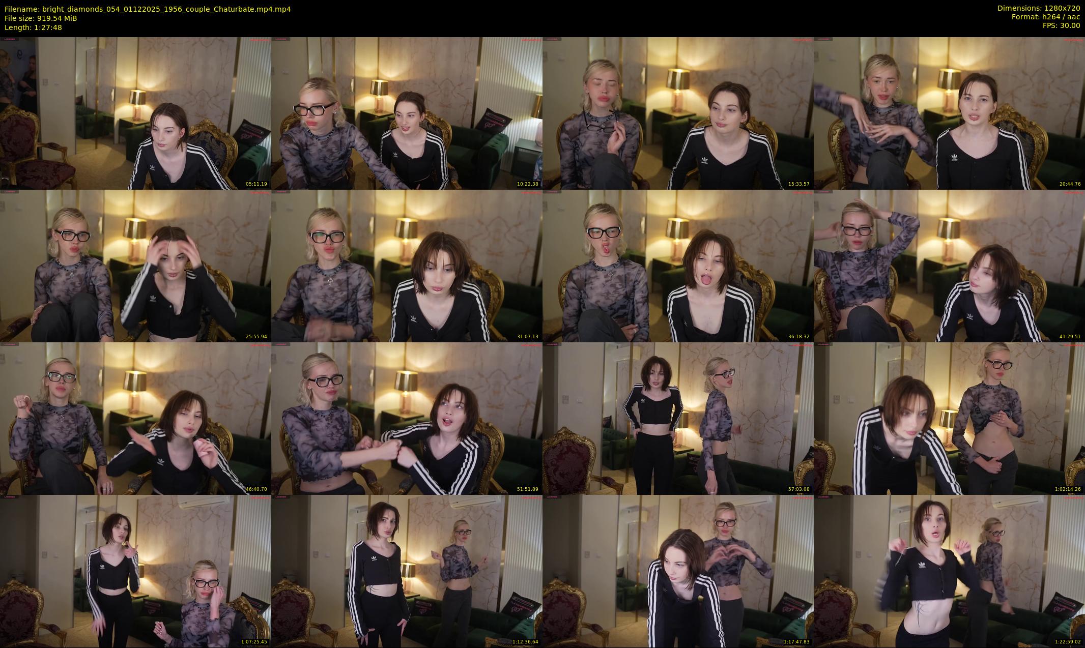 bright_diamonds_054 — 88 minute Chaturbate couple cam show recording, 720p, Dec 1, 2025