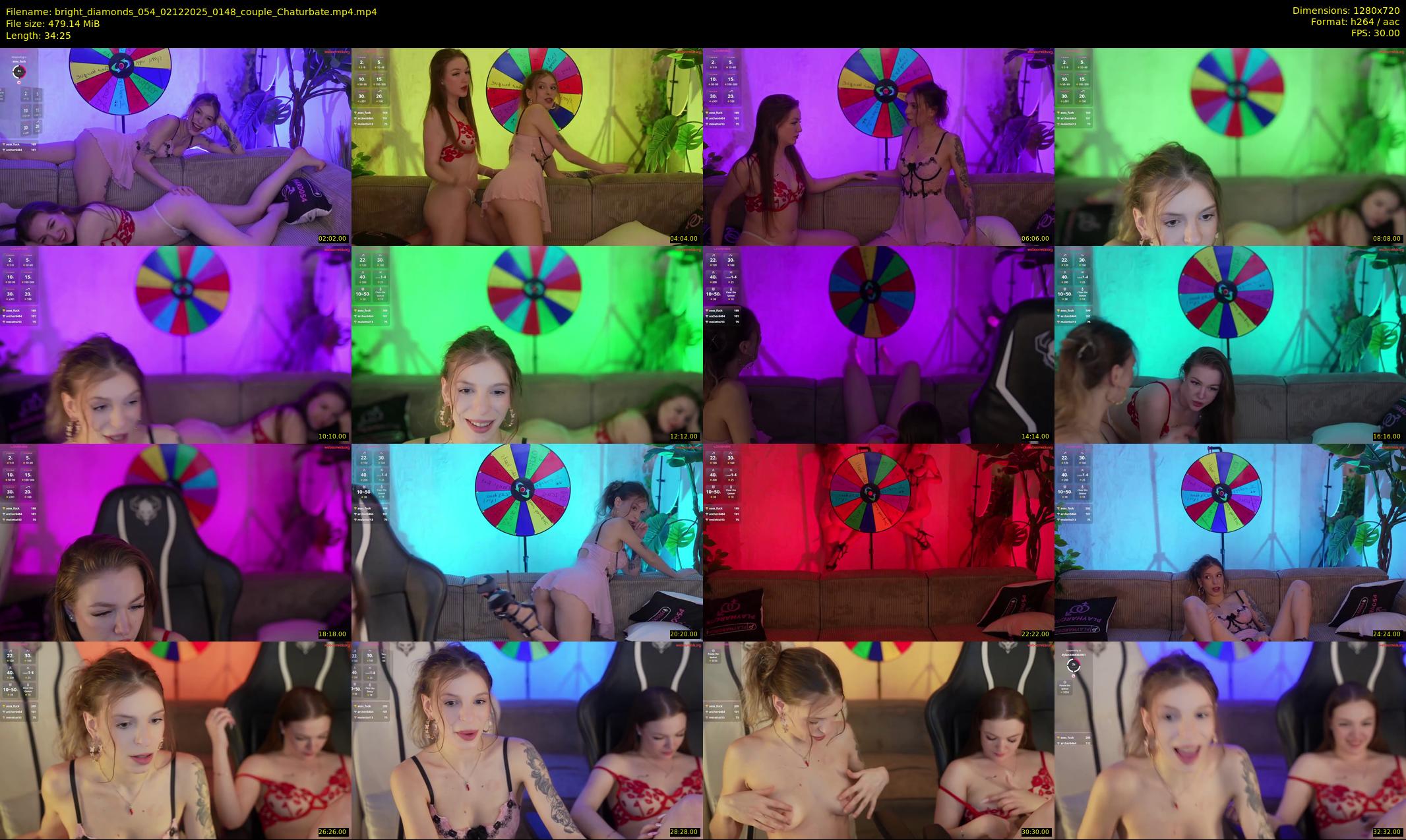 bright_diamonds_054 — 35 minute Chaturbate couple cam show recording, 720p, Dec 2, 2025