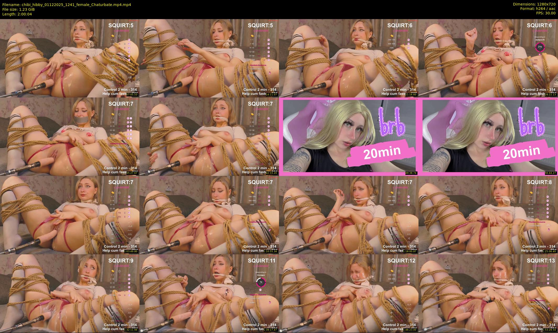 chibi_hibby — 121 minute Chaturbate female cam show recording, 720p, Dec 1, 2025