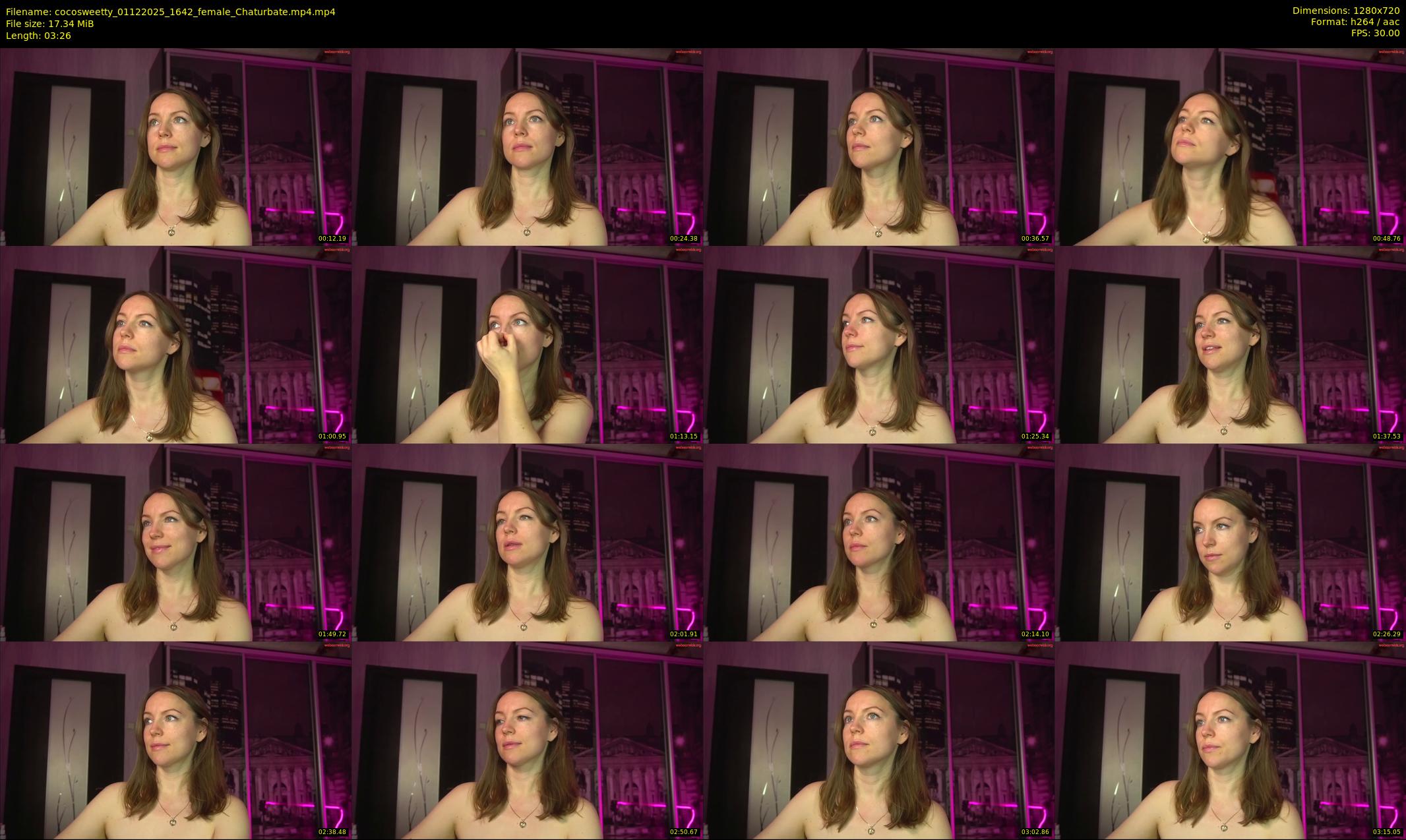 cocosweetty — 4 minute Chaturbate female cam show recording, 720p, Dec 1, 2025