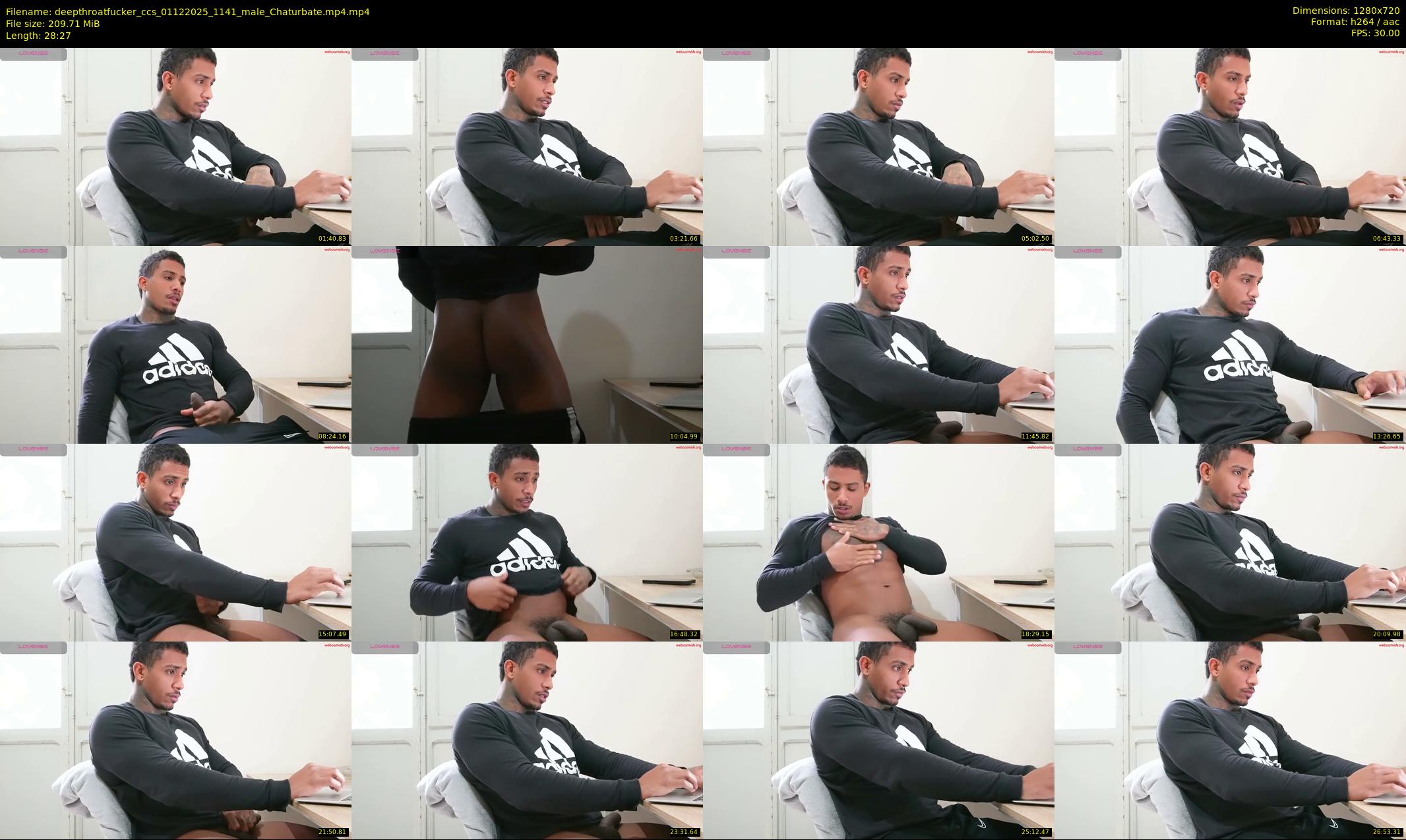 deepthroatfucker_ccs — 29 minute Chaturbate male cam show recording, 720p, Dec 1, 2025