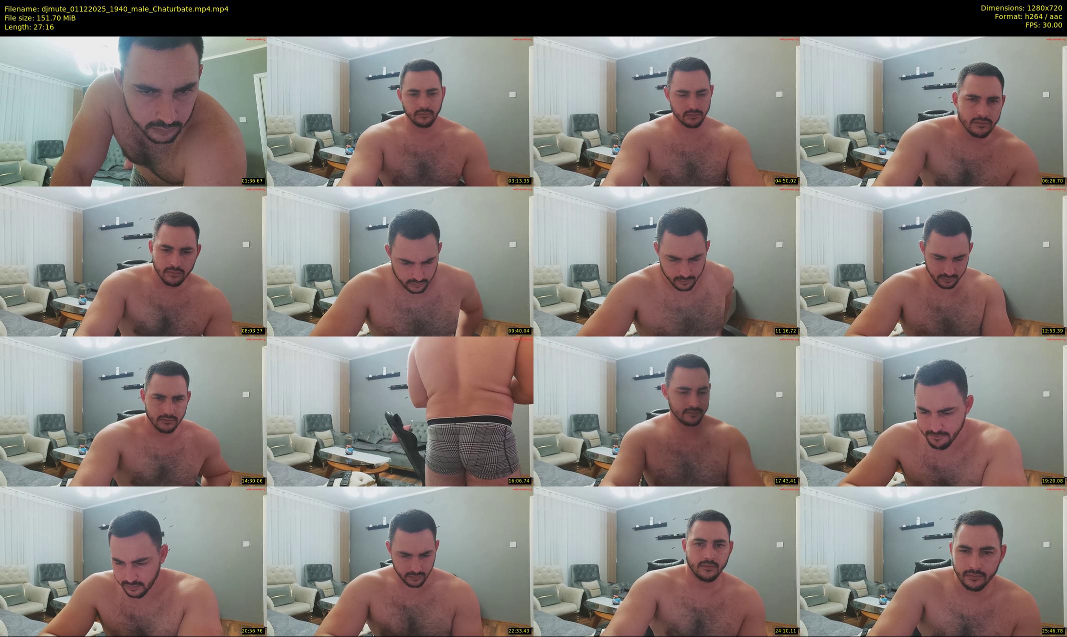 djmute — 28 minute Chaturbate male cam show recording, 720p, Dec 1, 2025