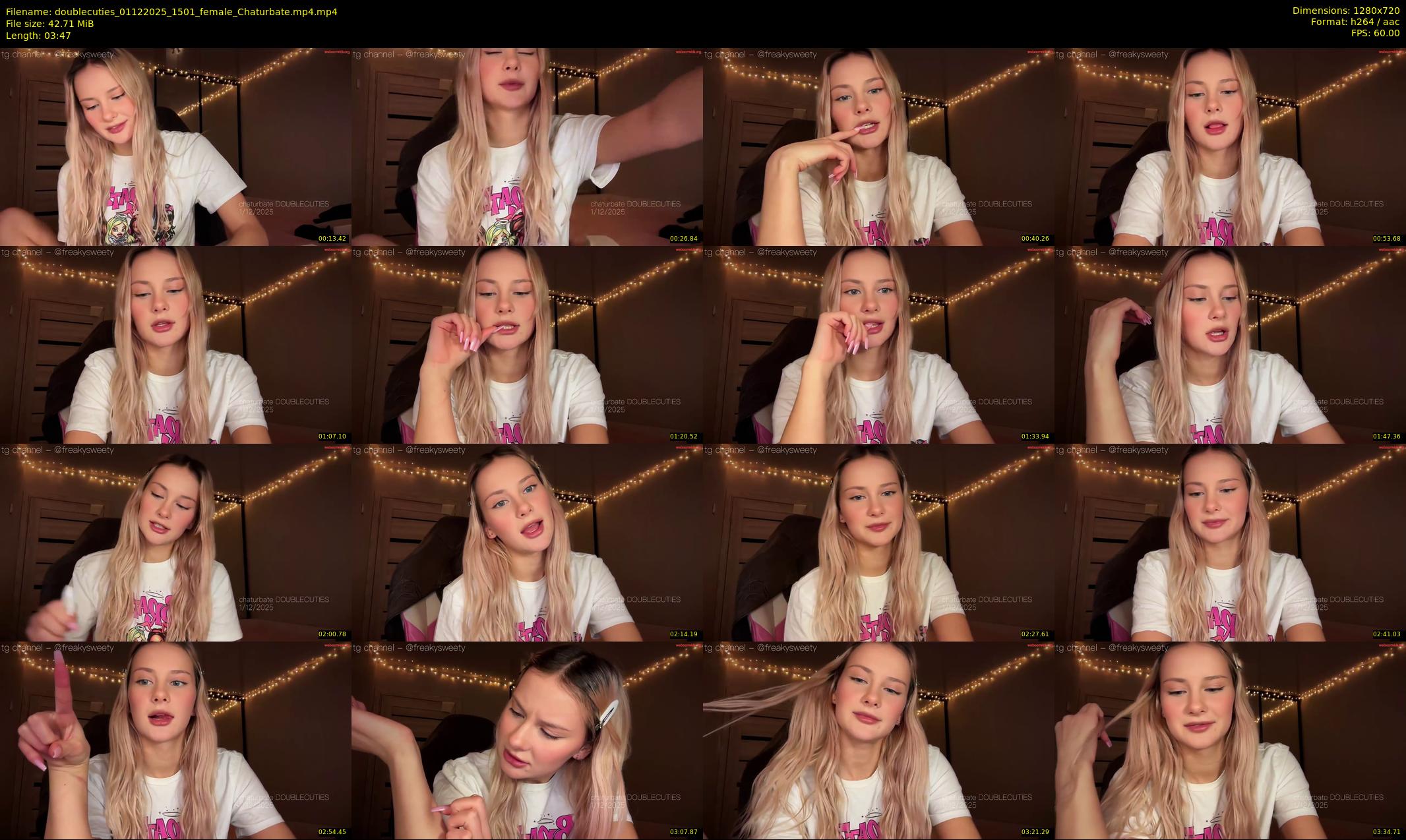 doublecuties — 4 minute Chaturbate couple cam show recording, 720p, Dec 1, 2025