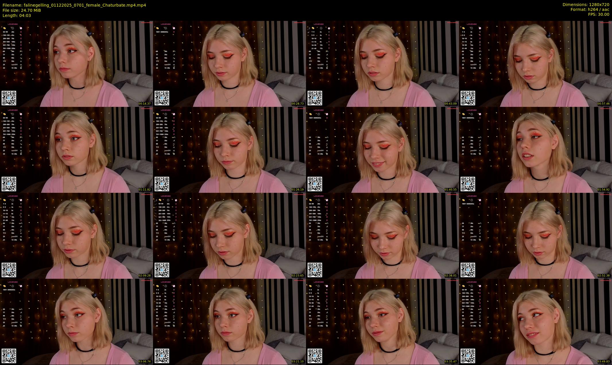 falinegelling — 5 minute Chaturbate female cam show recording, 720p, Dec 1, 2025