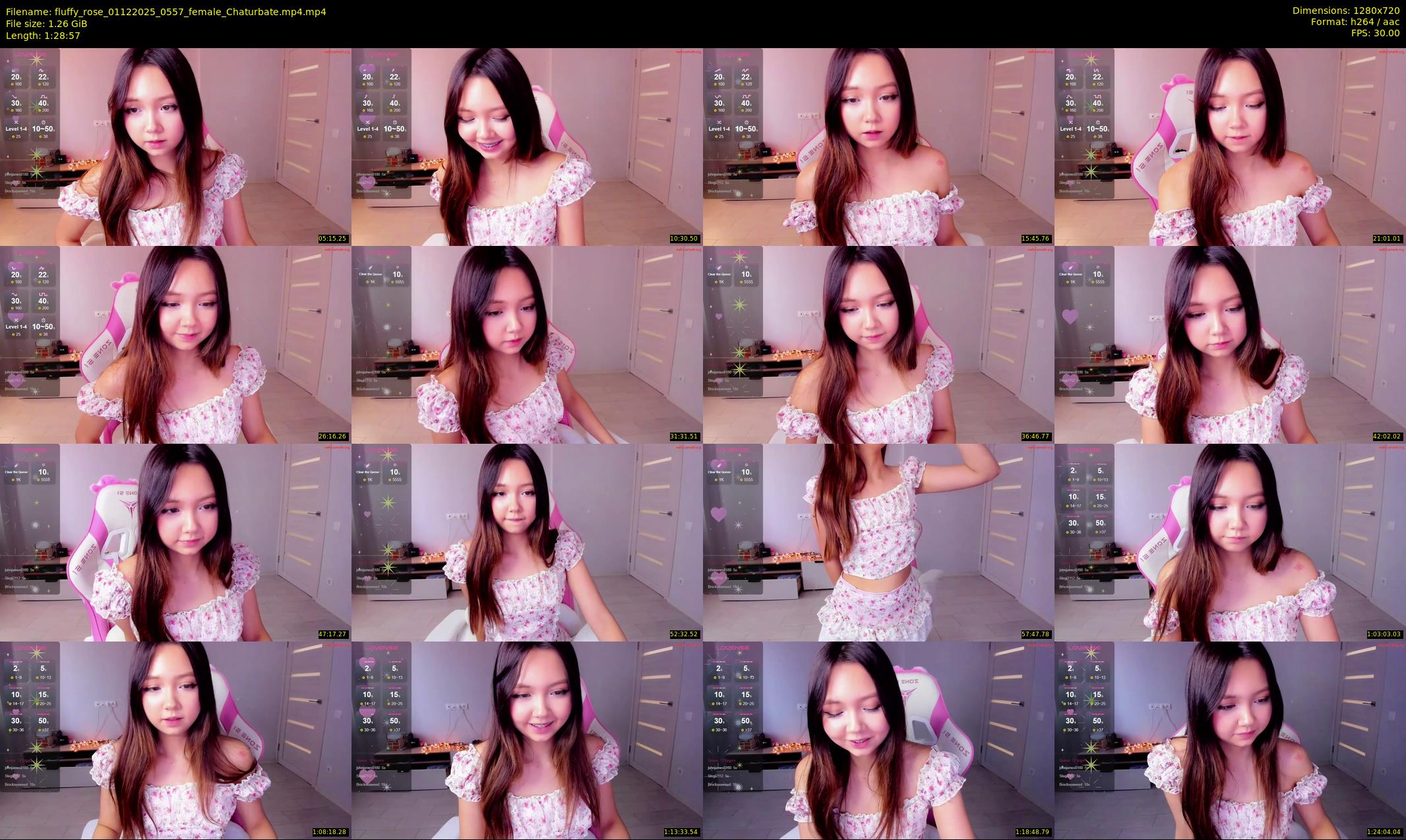fluffy_rose — 89 minute Chaturbate female cam show recording, 720p, Dec 1, 2025