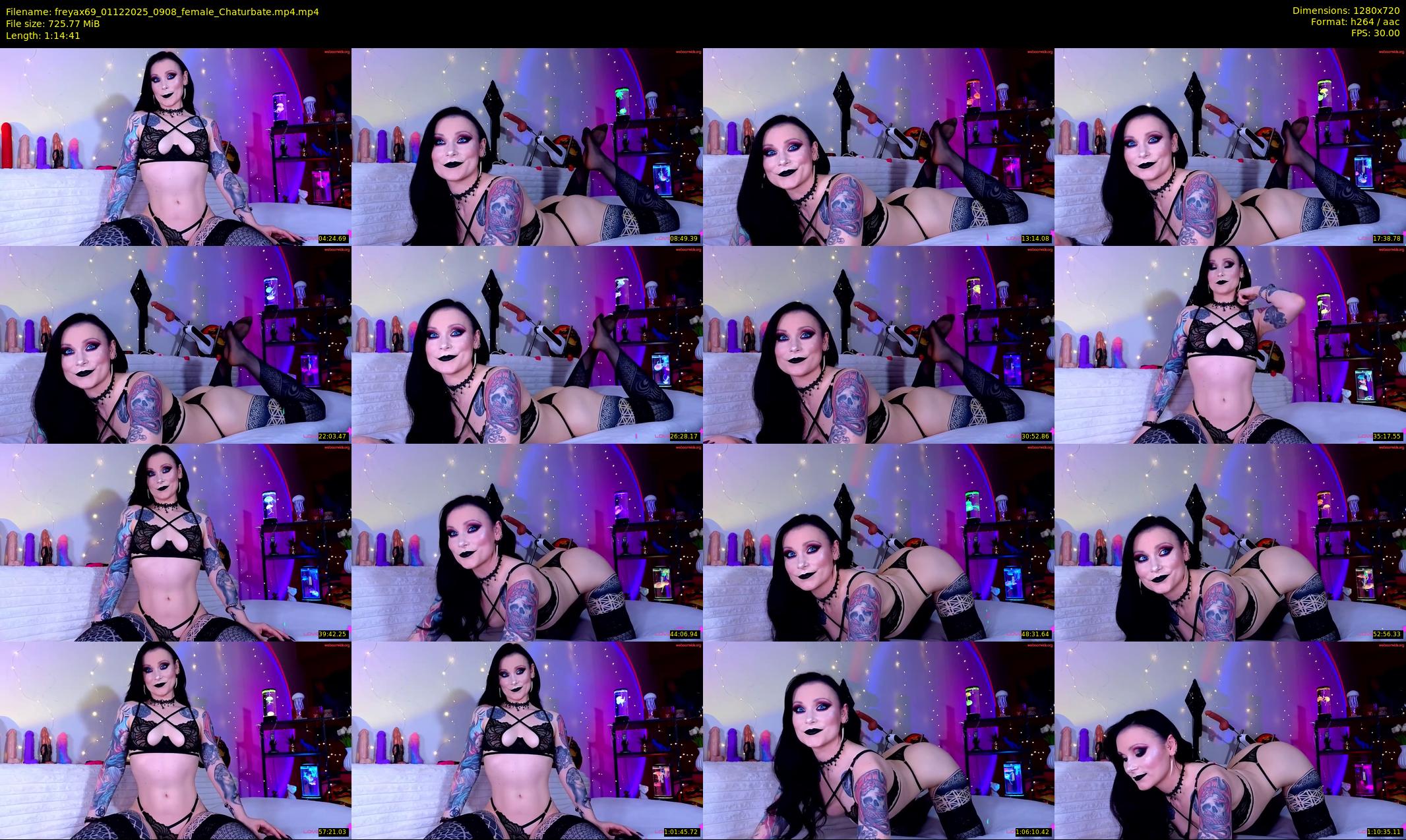 freyax69 — 75 minute Chaturbate female cam show recording, 720p, Dec 1, 2025