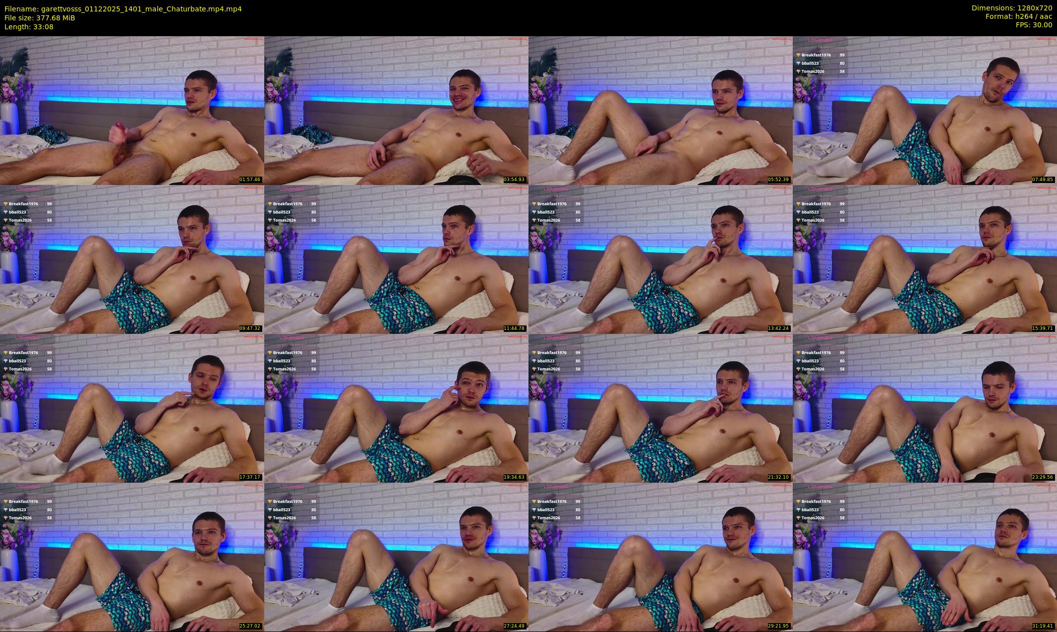 garettvosss — 34 minute Chaturbate male cam show recording, 720p, Dec 1, 2025