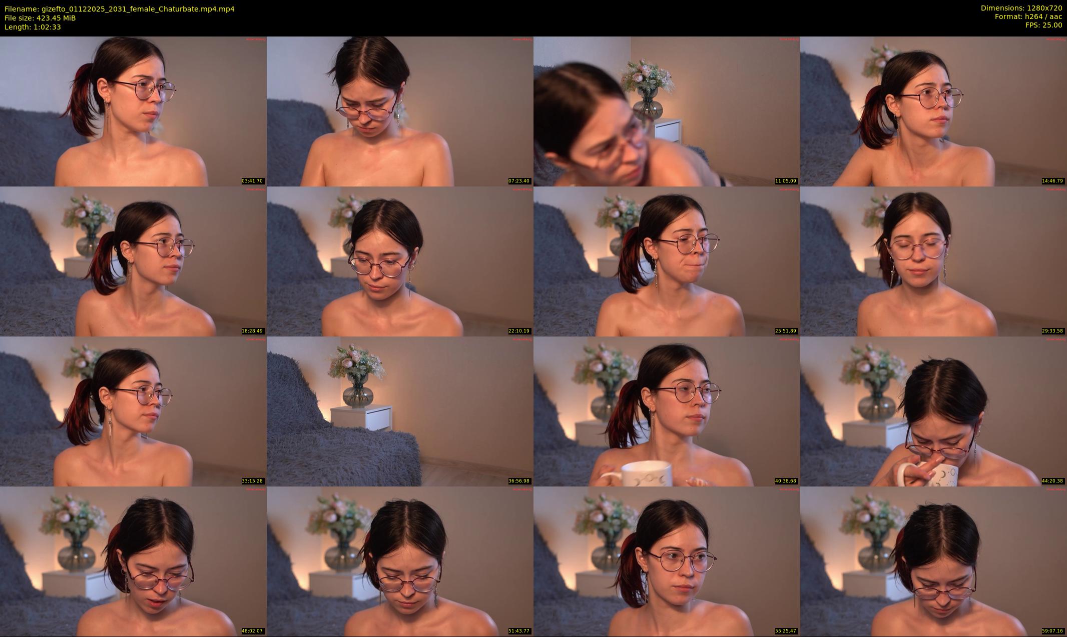 gizefto — 63 minute Chaturbate female cam show recording, 720p, Dec 1, 2025