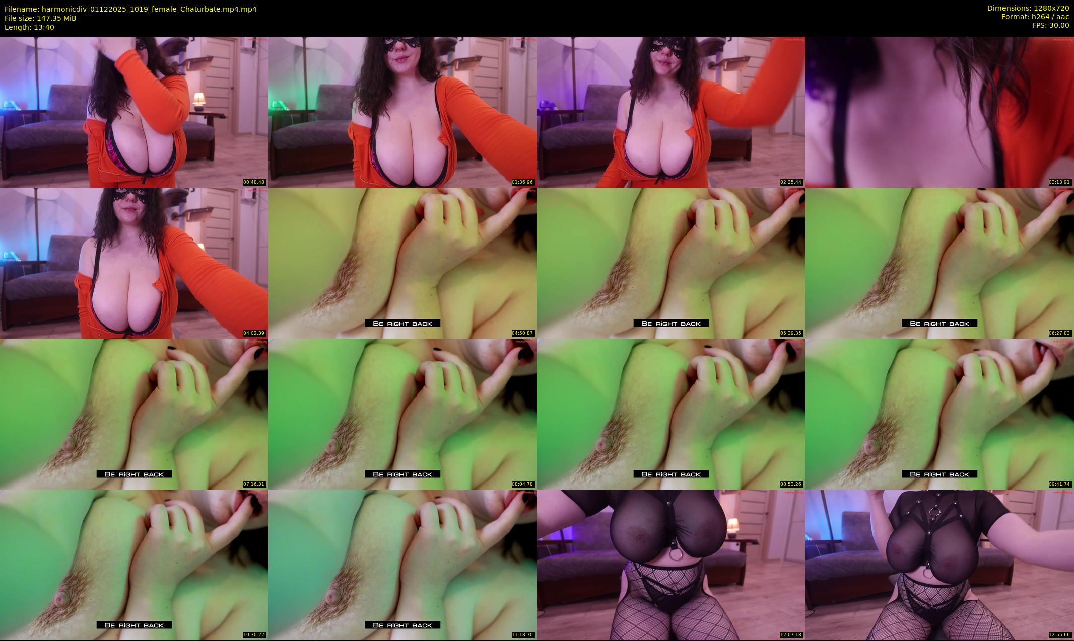 harmonicdiv — 14 minute Chaturbate female cam show recording, 720p, Dec 1, 2025