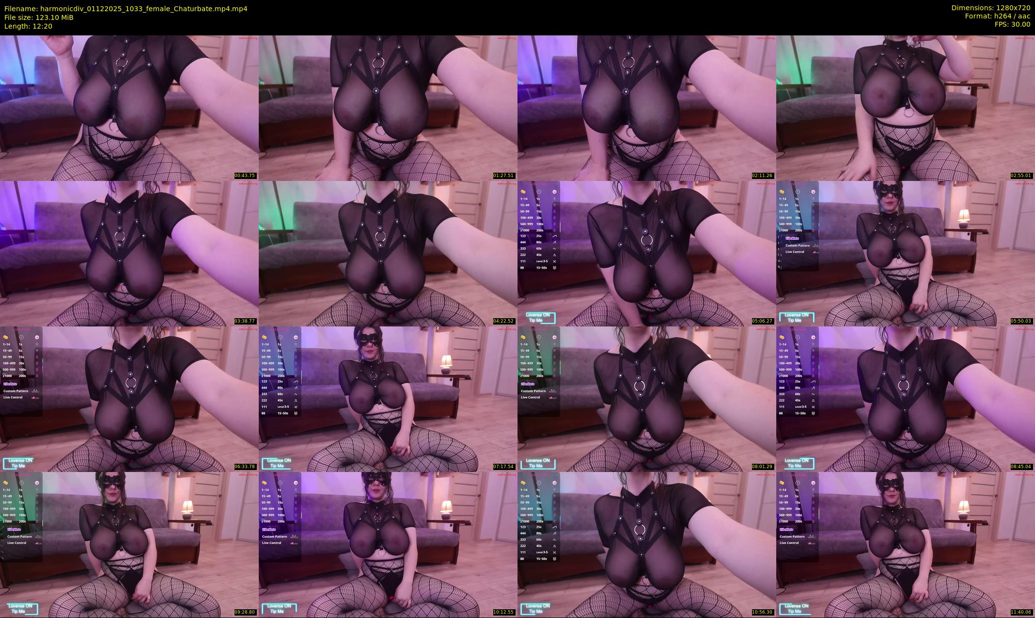 harmonicdiv — 13 minute Chaturbate female cam show recording, 720p, Dec 1, 2025