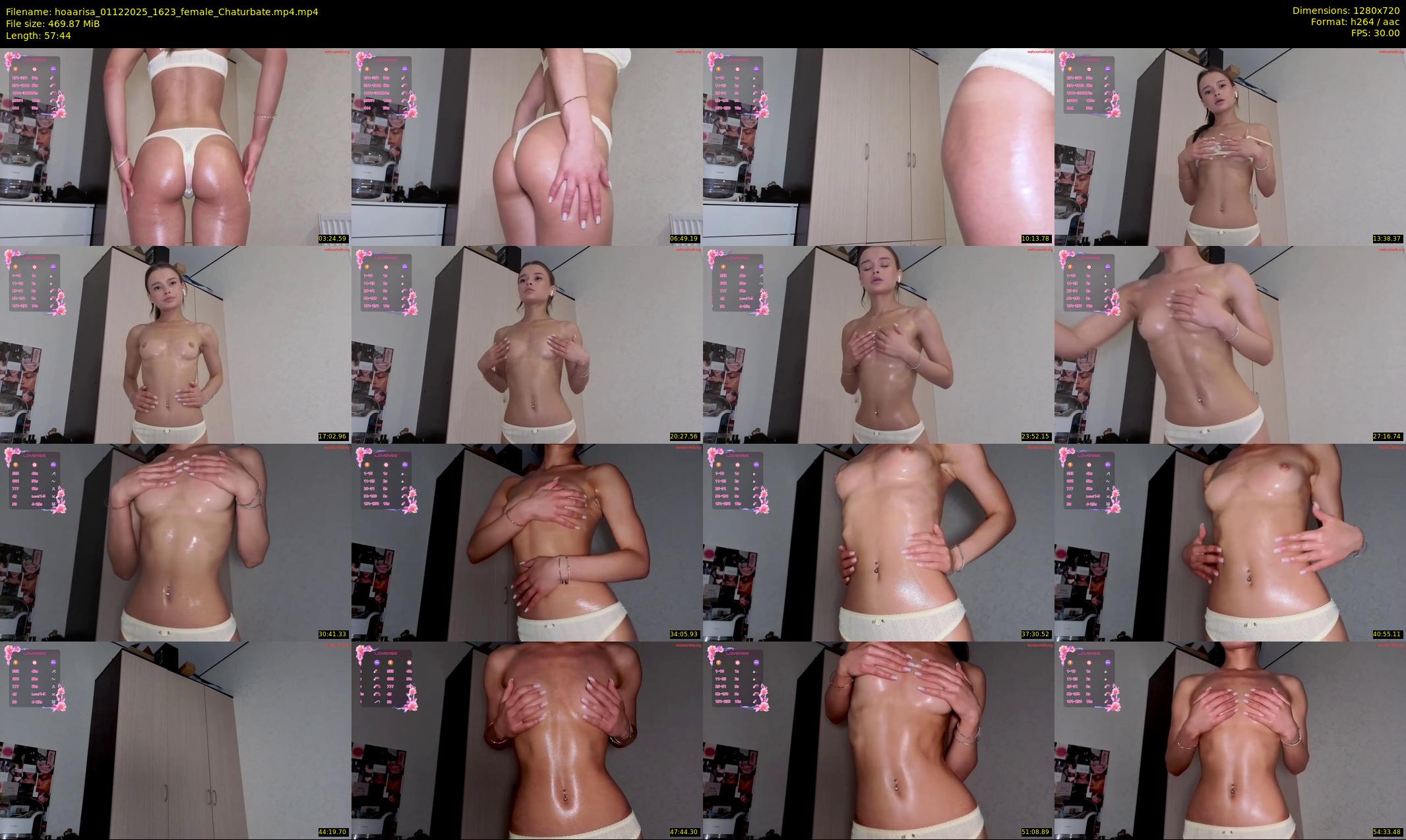 hoaarisa — 58 minute Chaturbate female cam show recording, 720p, Dec 1, 2025