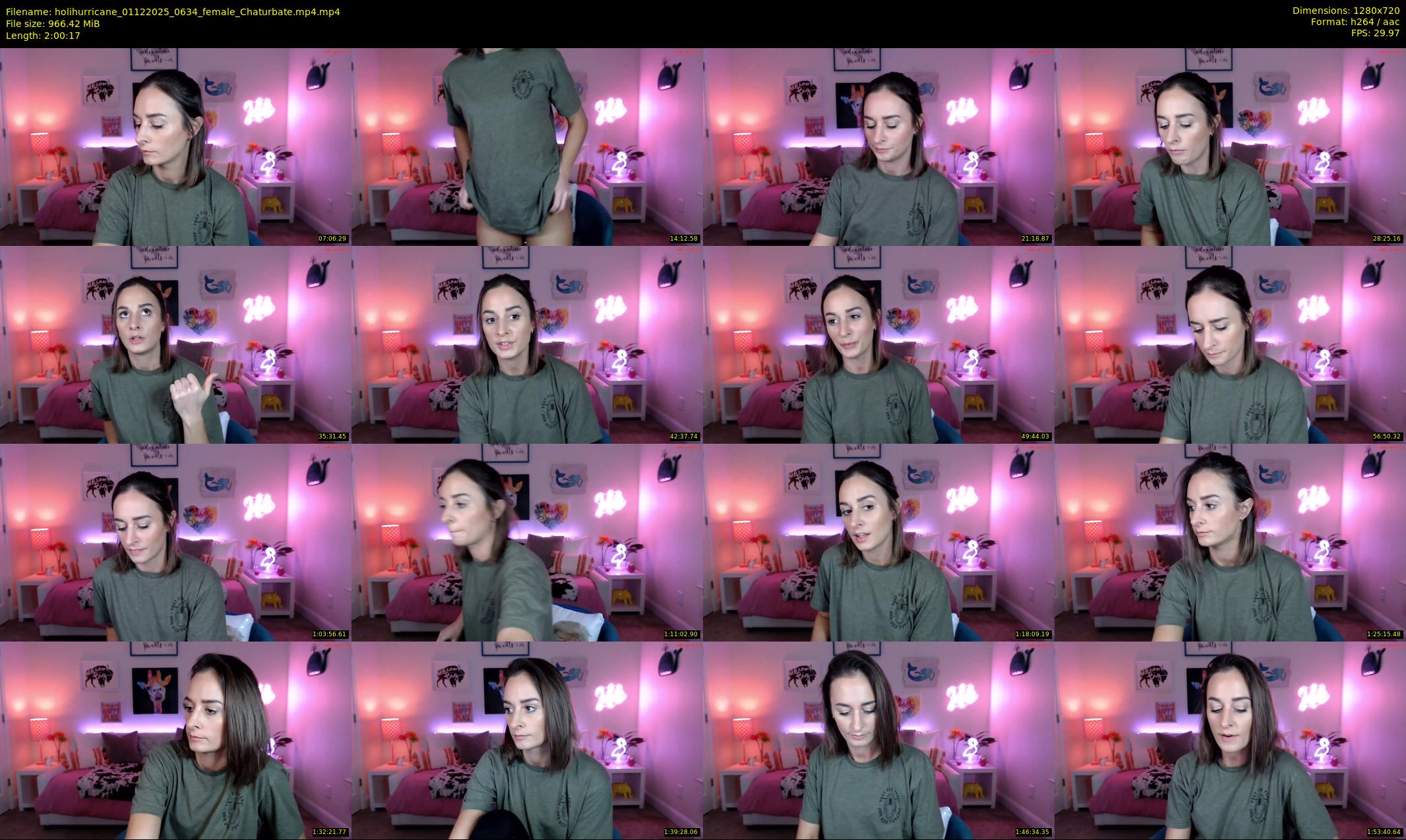 holihurricane — 121 minute Chaturbate female cam show recording, 720p, Dec 1, 2025