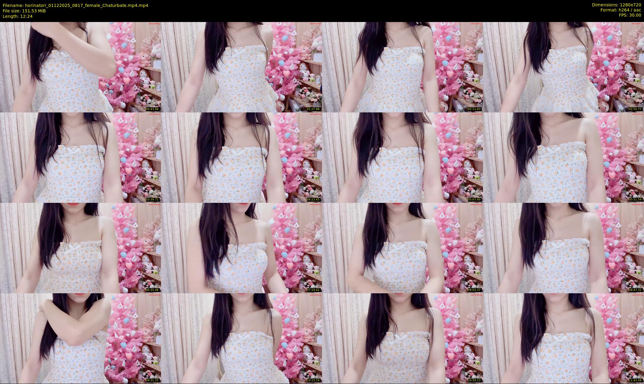 horinatori — 13 minute Chaturbate female cam show recording, 720p, Dec 1, 2025