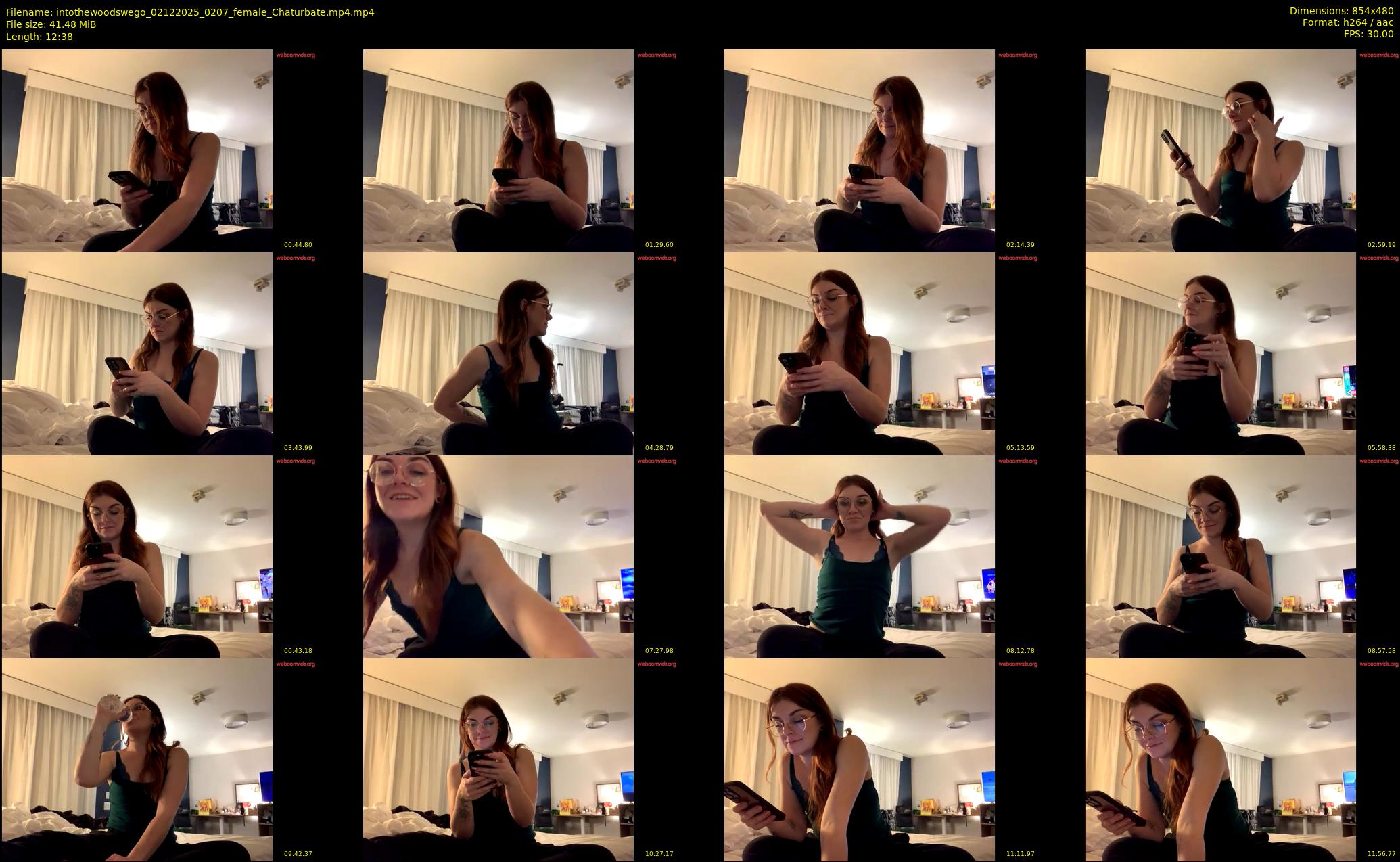 intothewoodswego — 13 minute Chaturbate female cam show recording, 480p, Dec 2, 2025