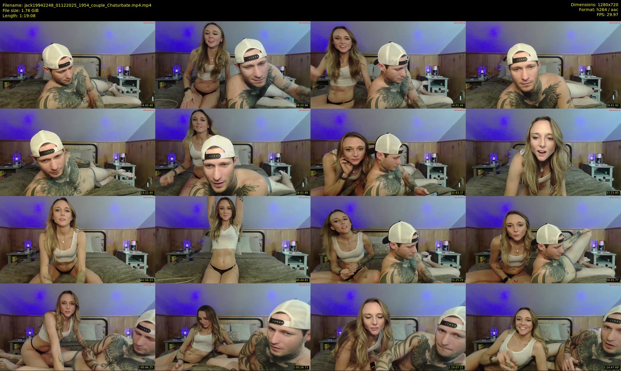 jack19942248 — 80 minute Chaturbate couple cam show recording, 720p, Dec 1, 2025