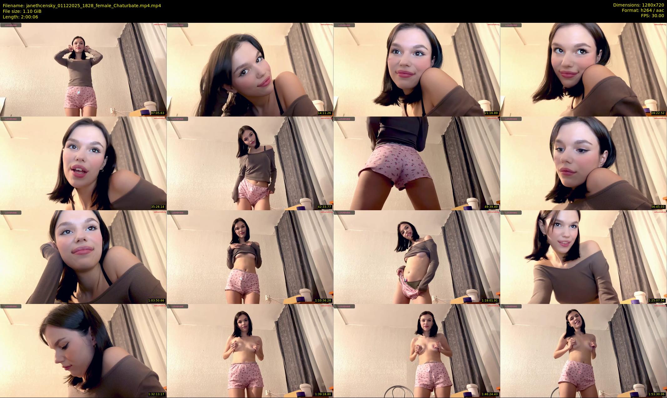 janethcensky — 121 minute Chaturbate female cam show recording, 720p, Dec 1, 2025