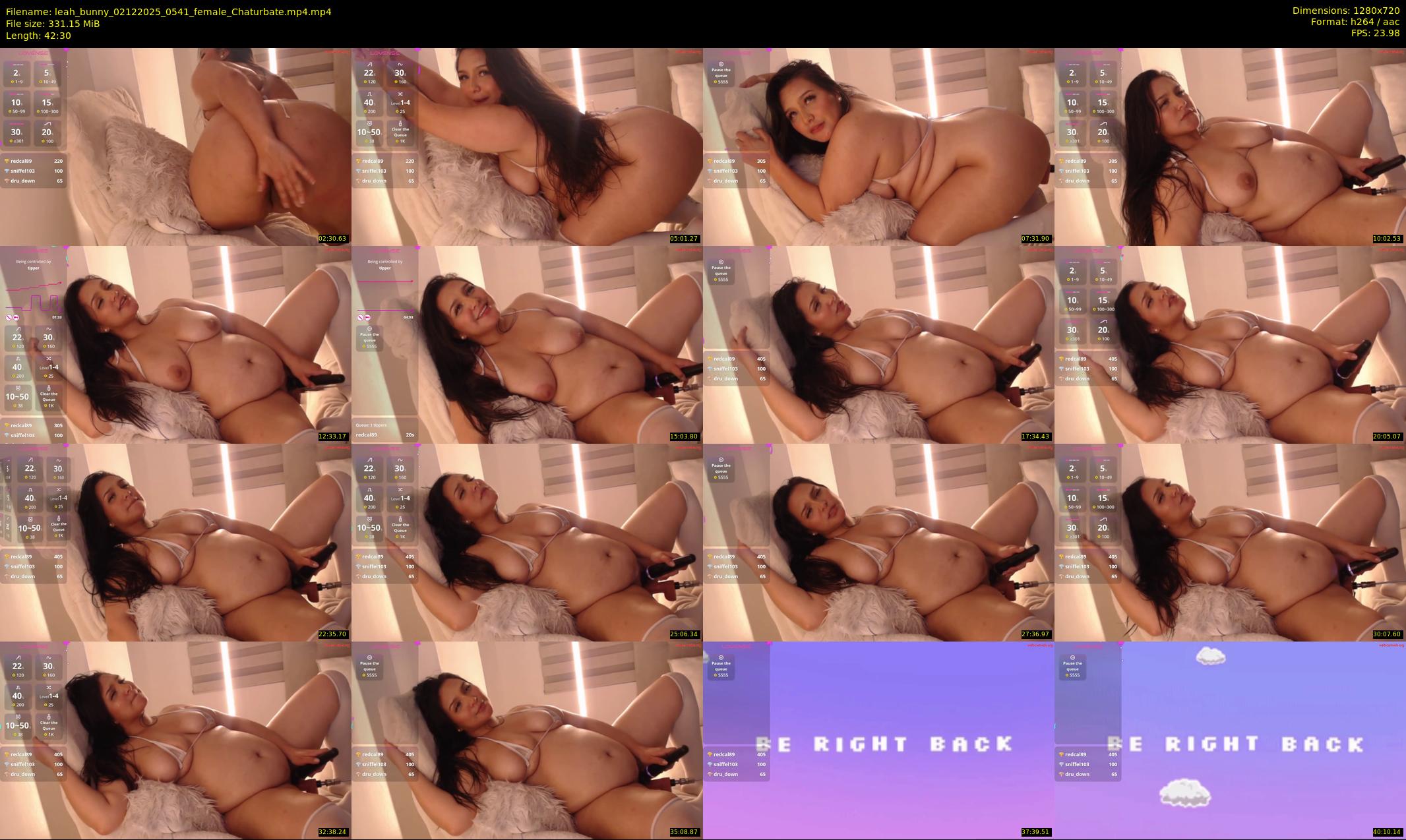 leah_bunny — 43 minute Chaturbate female cam show recording, 720p, Dec 2, 2025