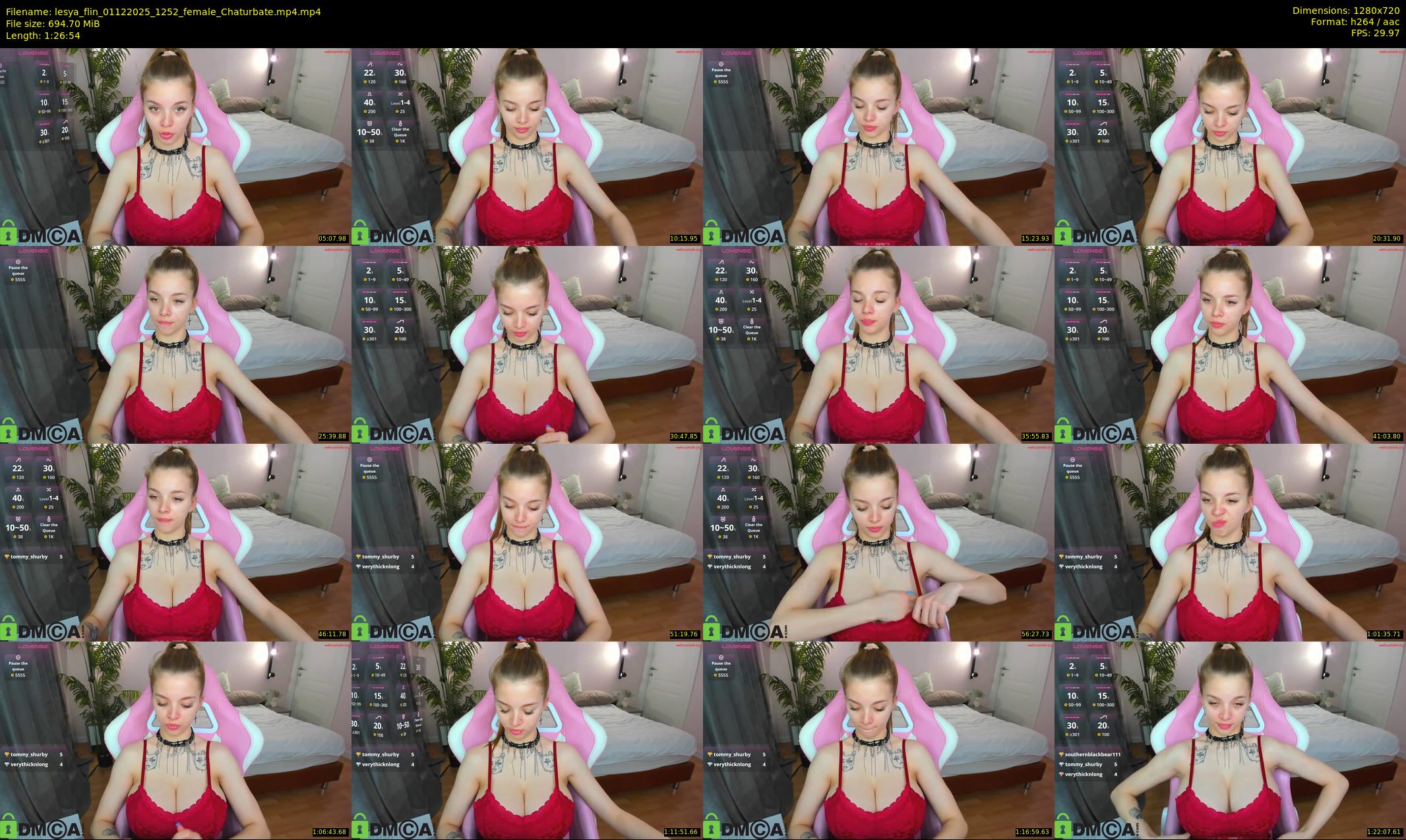 lesya_flin — 87 minute Chaturbate female cam show recording, 720p, Dec 1, 2025