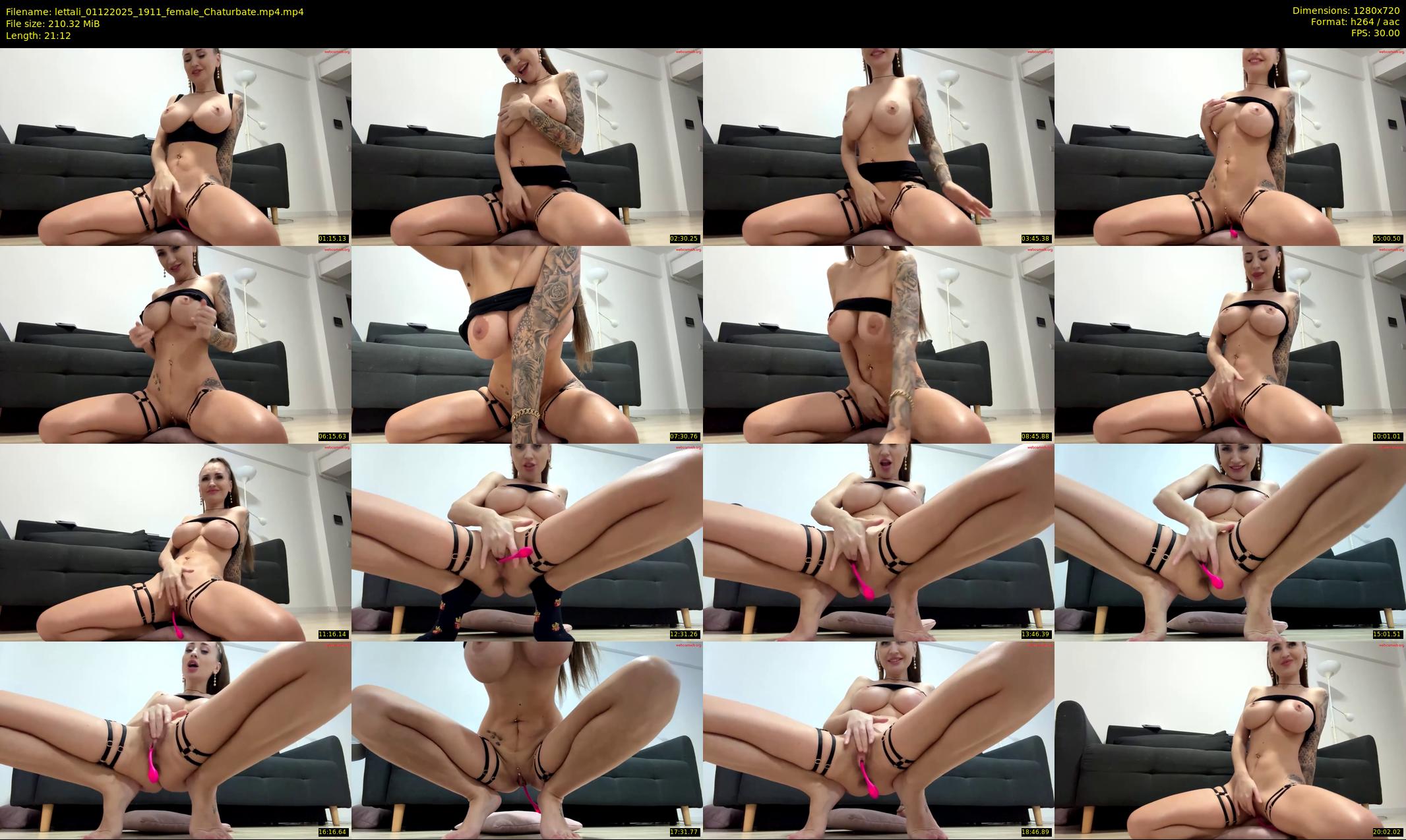 lettali — 22 minute Chaturbate female cam show recording, 720p, Dec 1, 2025