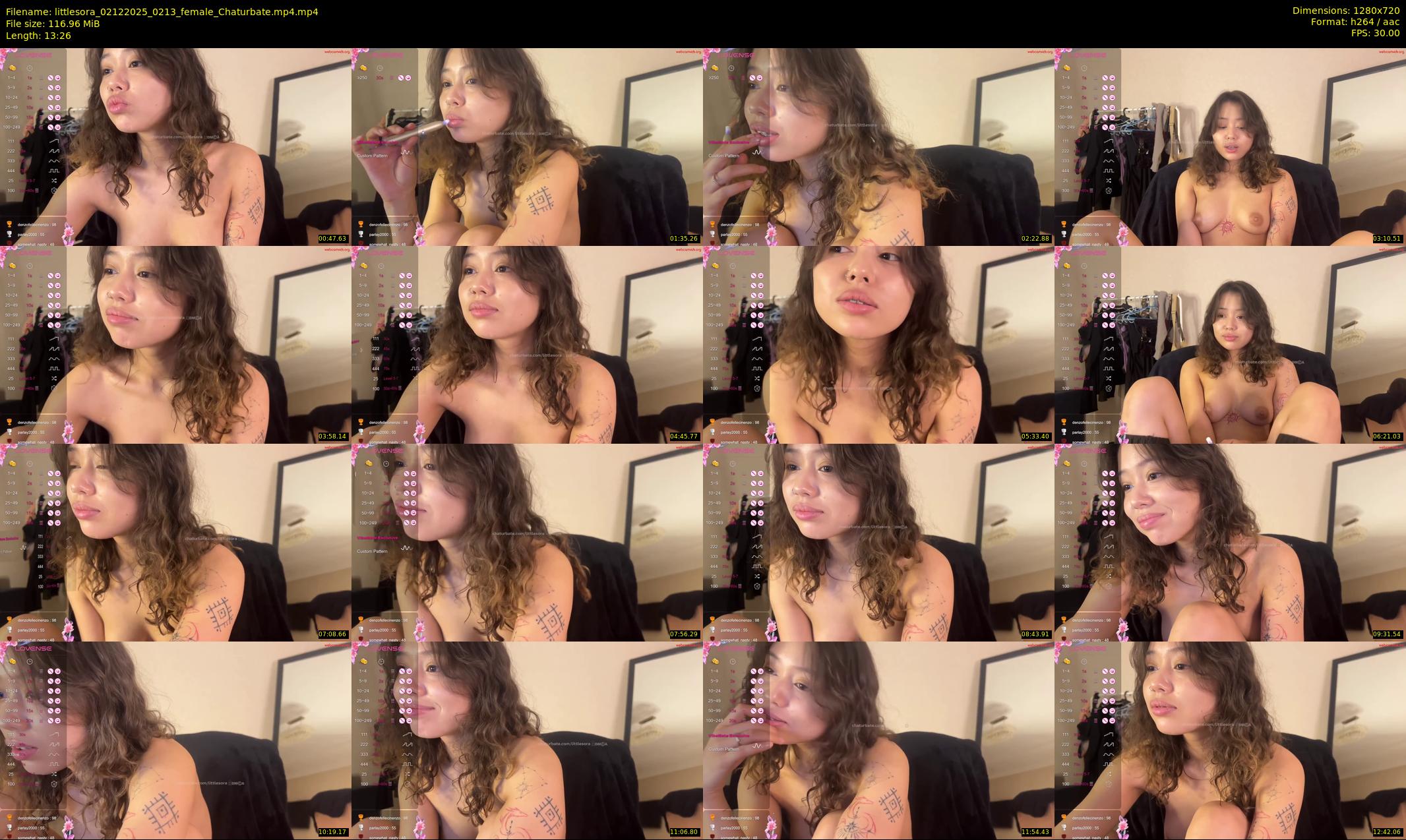 littlesora — 14 minute Chaturbate female cam show recording, 720p, Dec 2, 2025