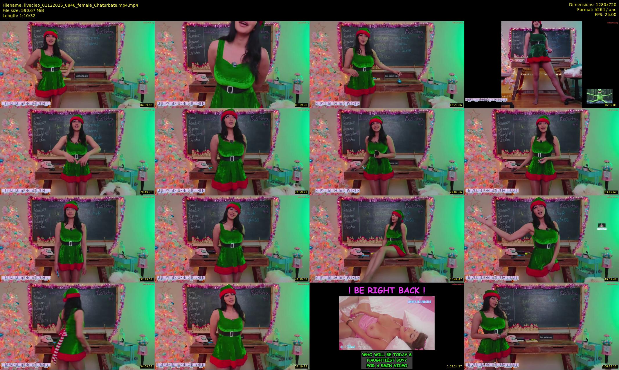 livecleo — 71 minute Chaturbate female cam show recording, 720p, Dec 1, 2025