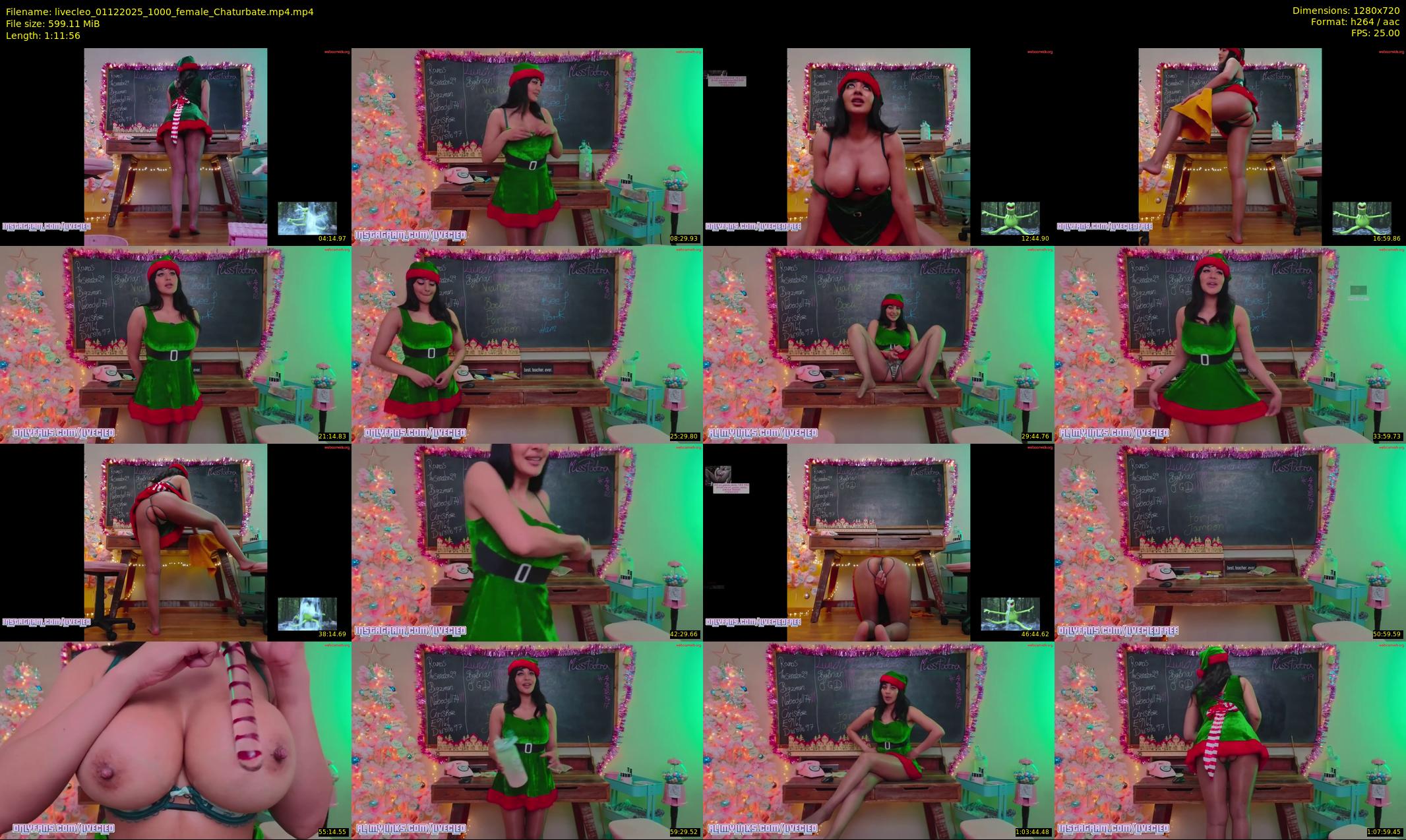 livecleo — 72 minute Chaturbate female cam show recording, 720p, Dec 1, 2025