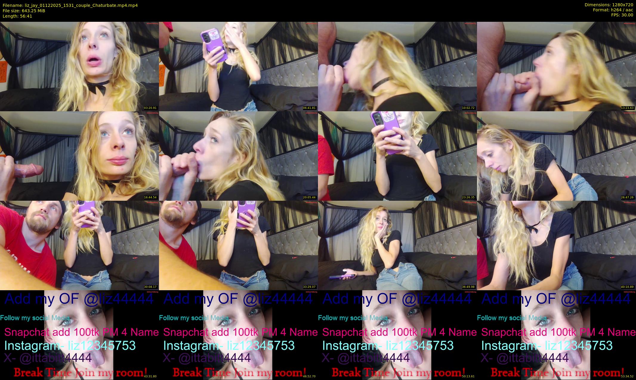 liz_jay — 57 minute Chaturbate couple cam show recording, 720p, Dec 1, 2025