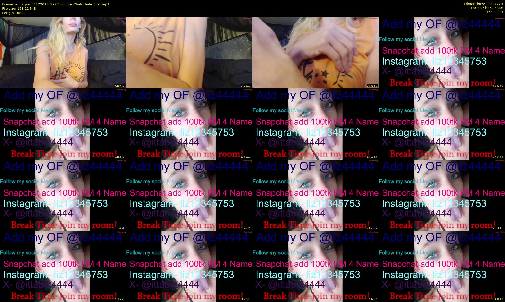 liz_jay — 37 minute Chaturbate couple cam show recording, 720p, Dec 1, 2025