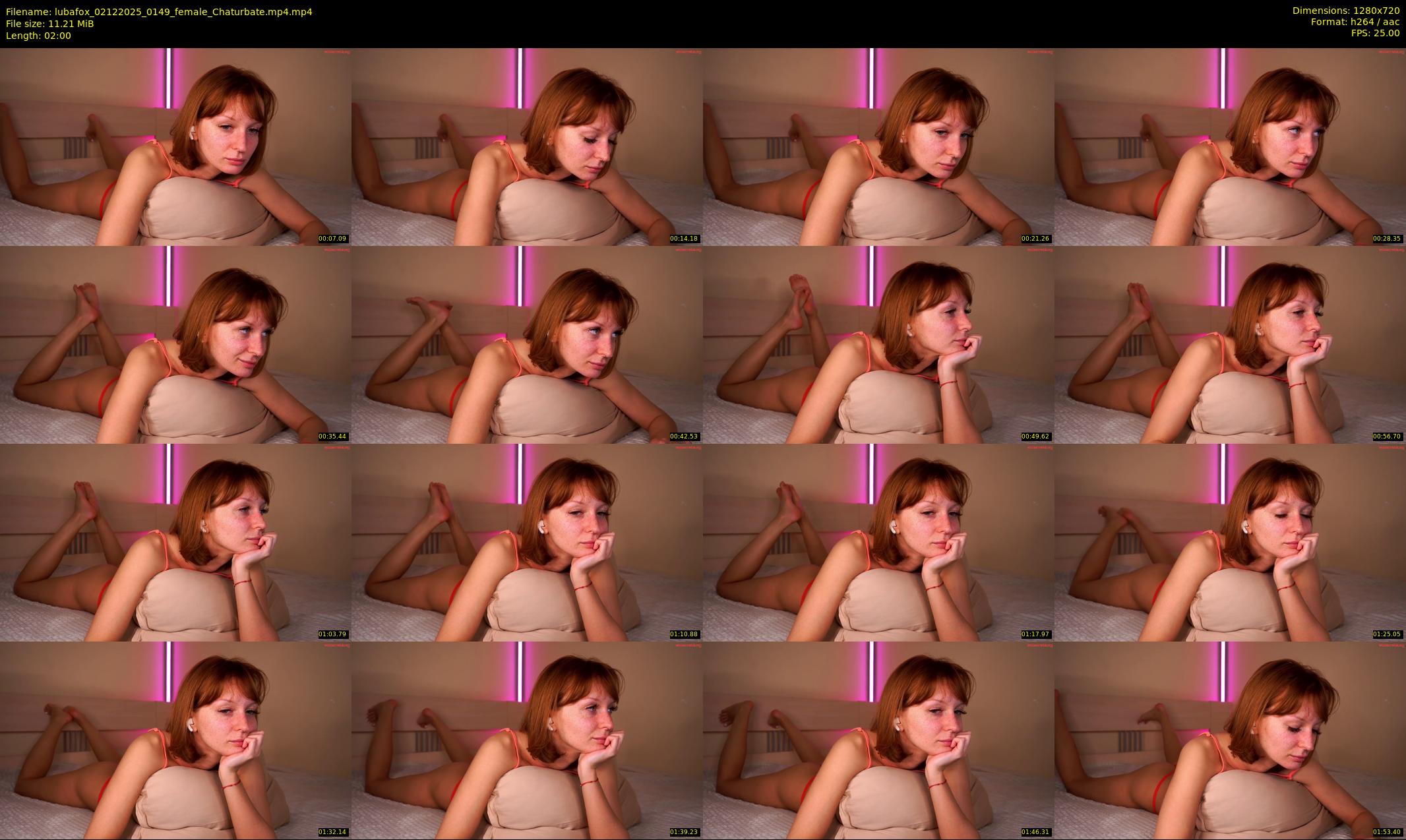 lubafox — 2 minute Chaturbate female cam show recording, 720p, Dec 2, 2025